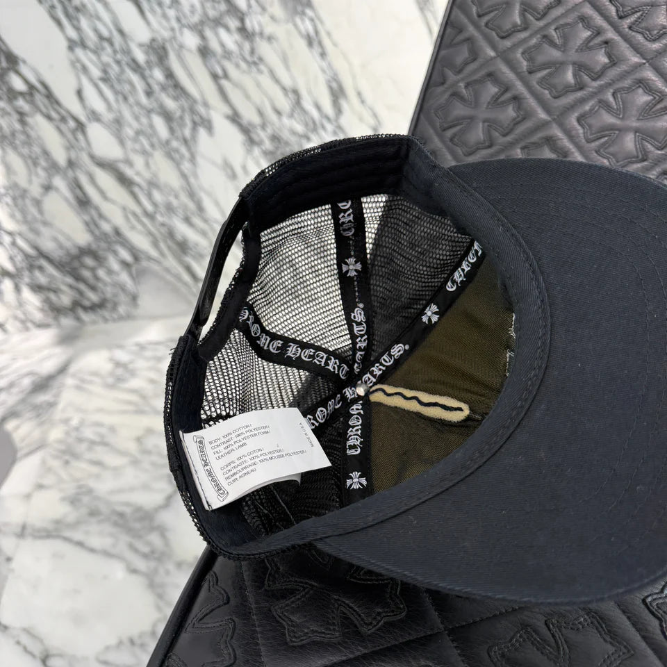 CHROME HEARTS Triple Cross Patch Trucker Cap ONE SIZE (53-60) クロムハーツ トリプルクロスパッチトラッカーキャップ サイズONE SIZE (53-60)