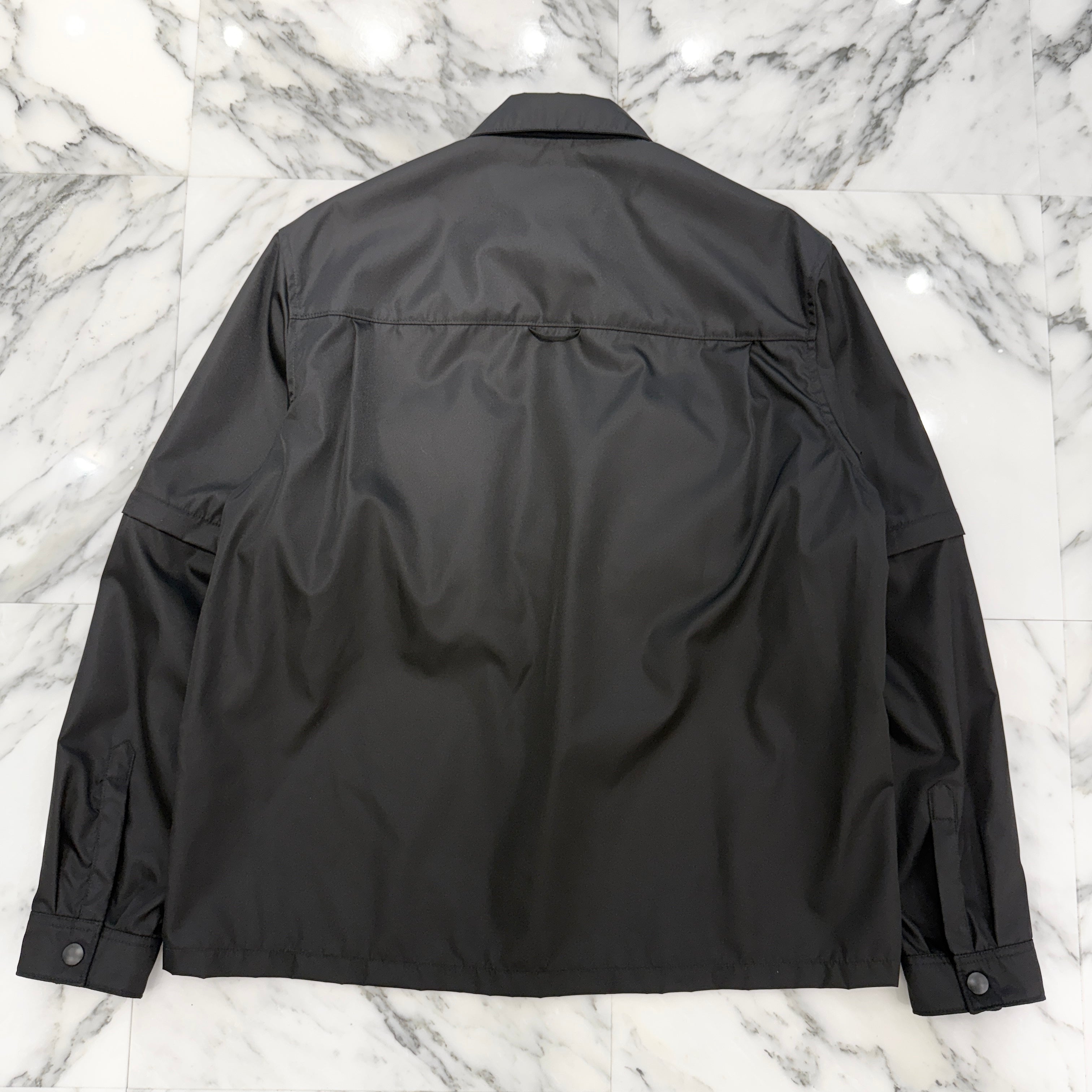 PRADA 2023AW Re-Nylon Military Shirt Jacket SC548 S212 1WQ8 Size L プラダ リナイロン ミリタリー シャツジャケット サイズL