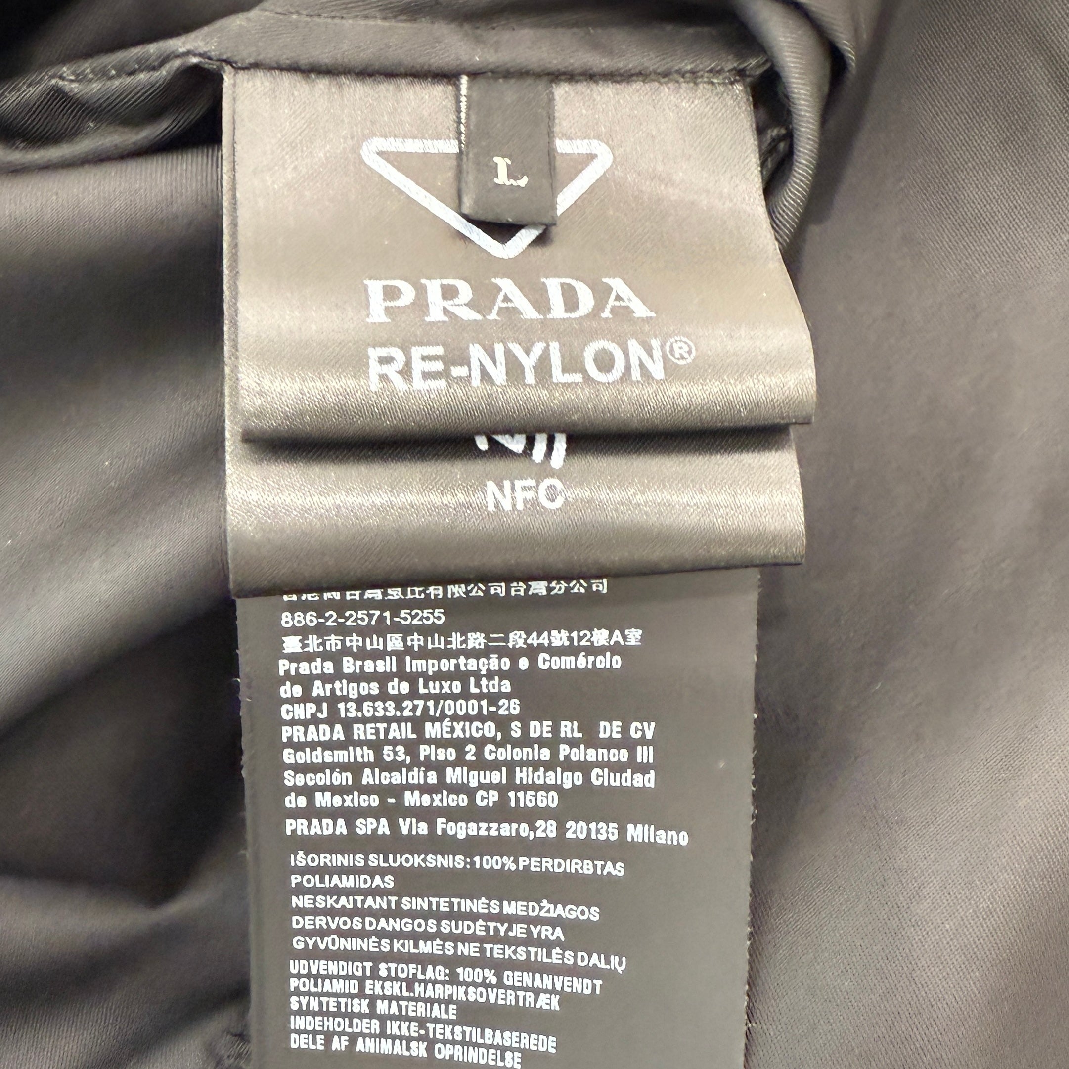 PRADA 2023AW Re-Nylon Military Shirt Jacket SC548 S212 1WQ8 Size L プラダ リナイロン ミリタリー シャツジャケット サイズL