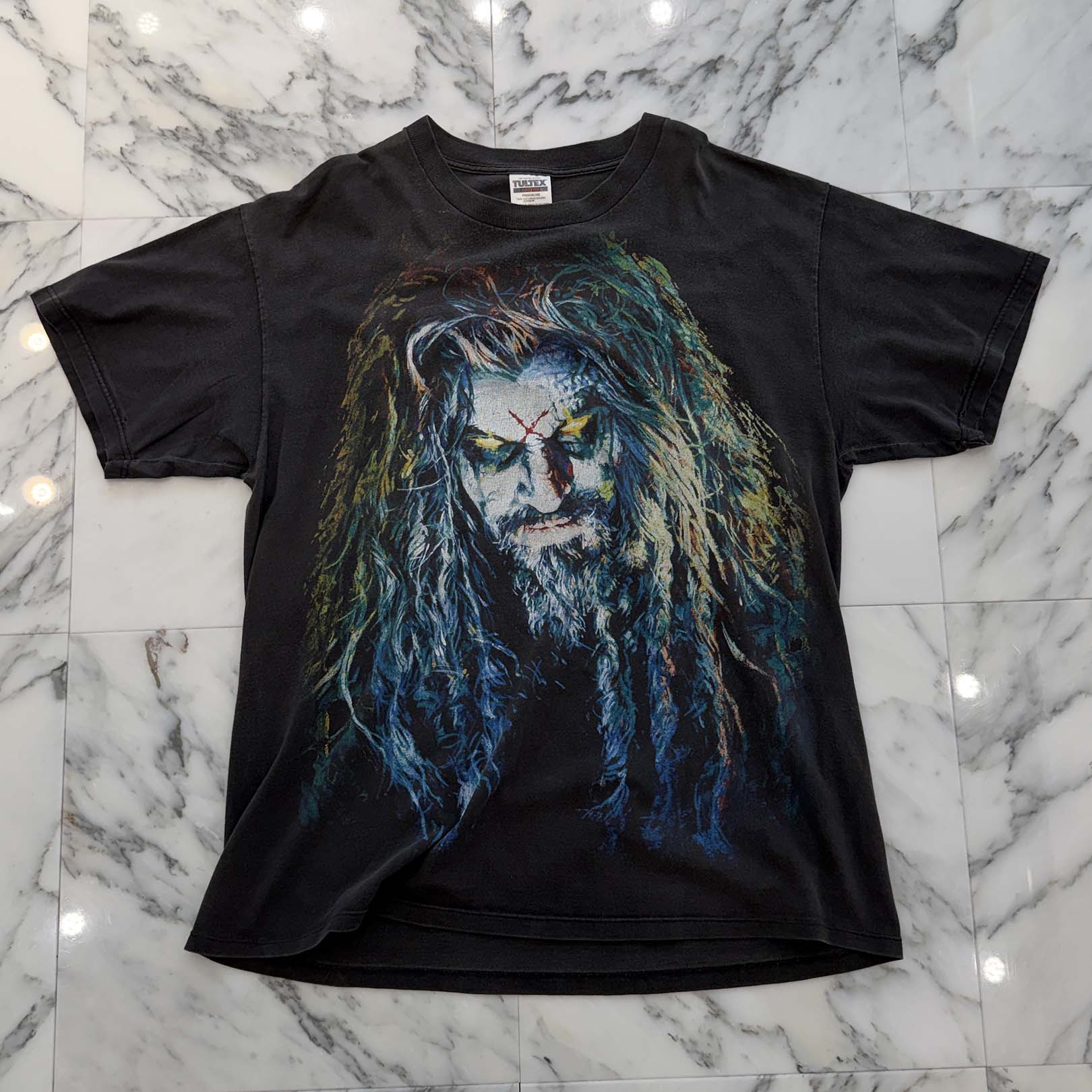 Vintage 90's ROB ZOMBIE " 100％ HARD CORE" TULTEX S/S Tee Size XL 90's ロブ・ゾンビ "100% ハードコア" TULTEX社製 Tシャツ サイズXL