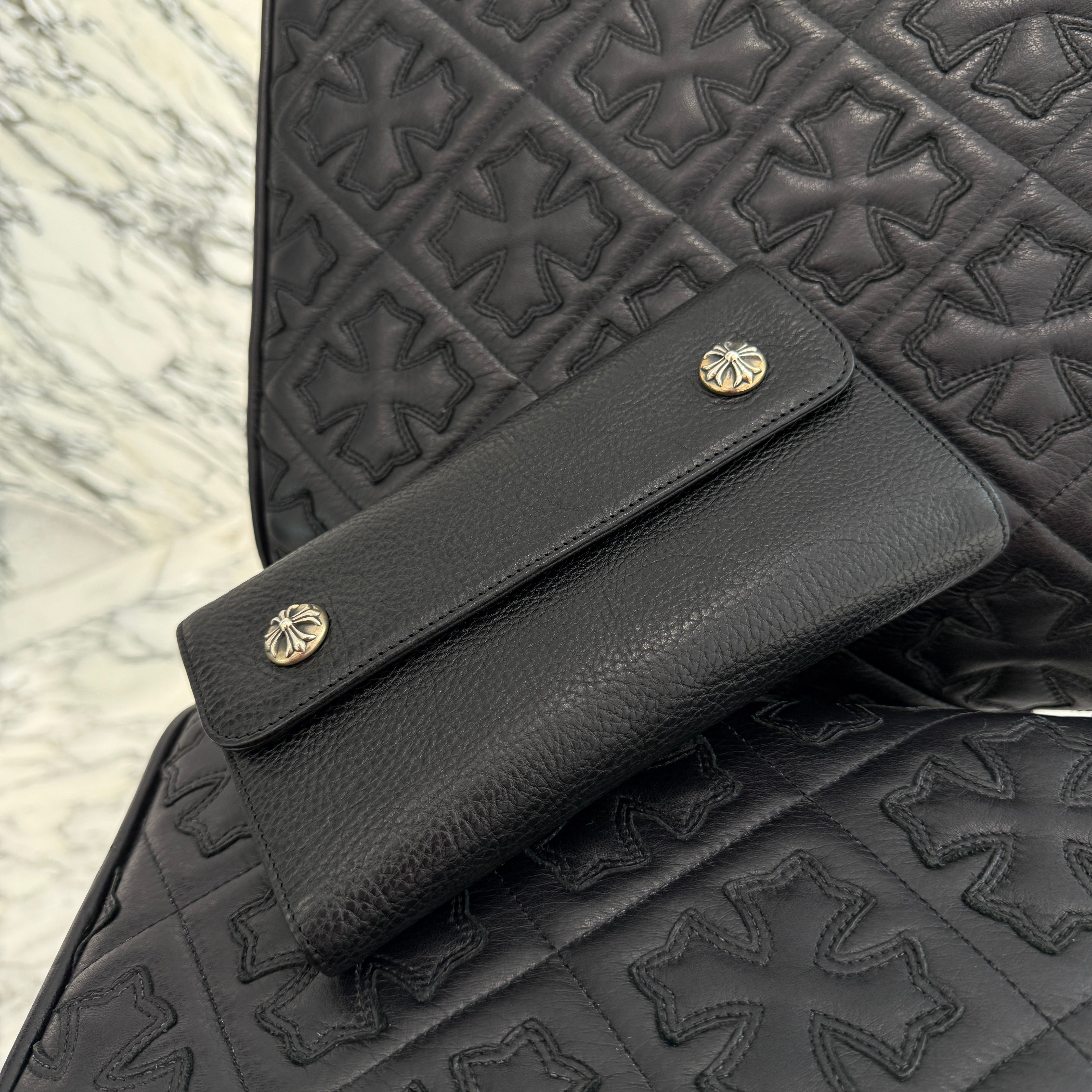 CHROME HEARTS Wave Cross Ball Wallet クロムハーツ ウェーブ クロスボール ウォレット