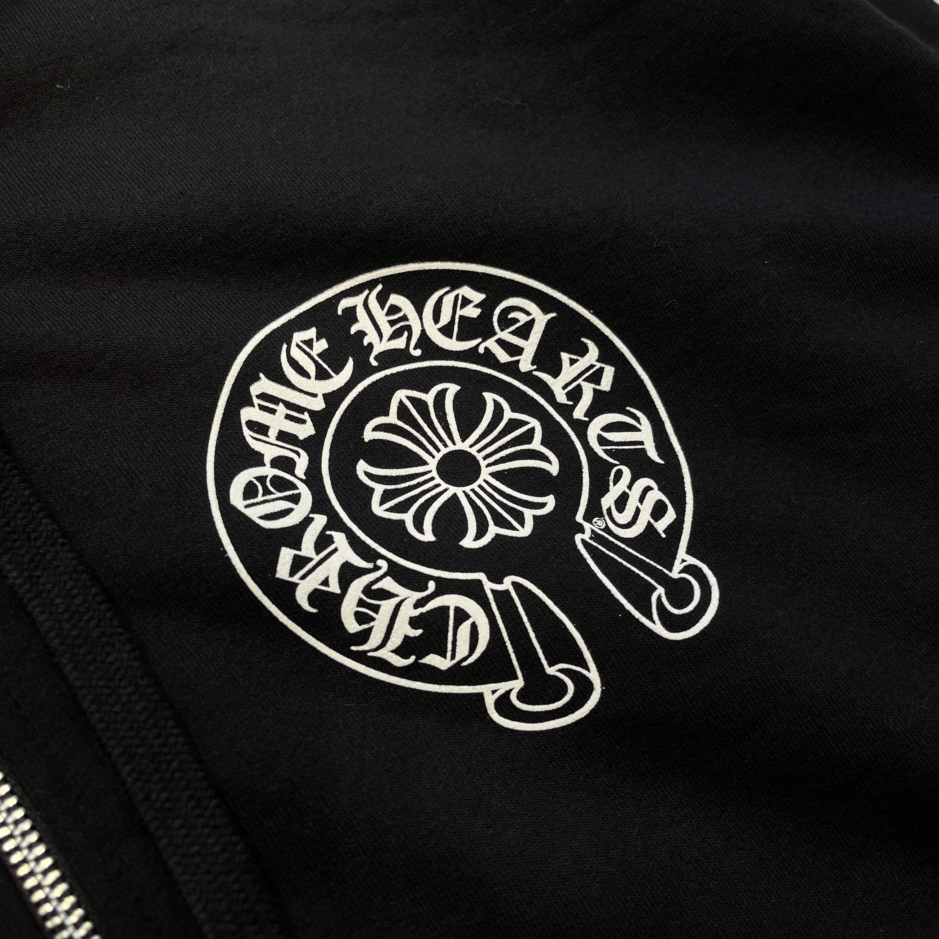 CHROME HEARTS NEW YORK Limited Horseshoe Zip Up Hoodie Size M