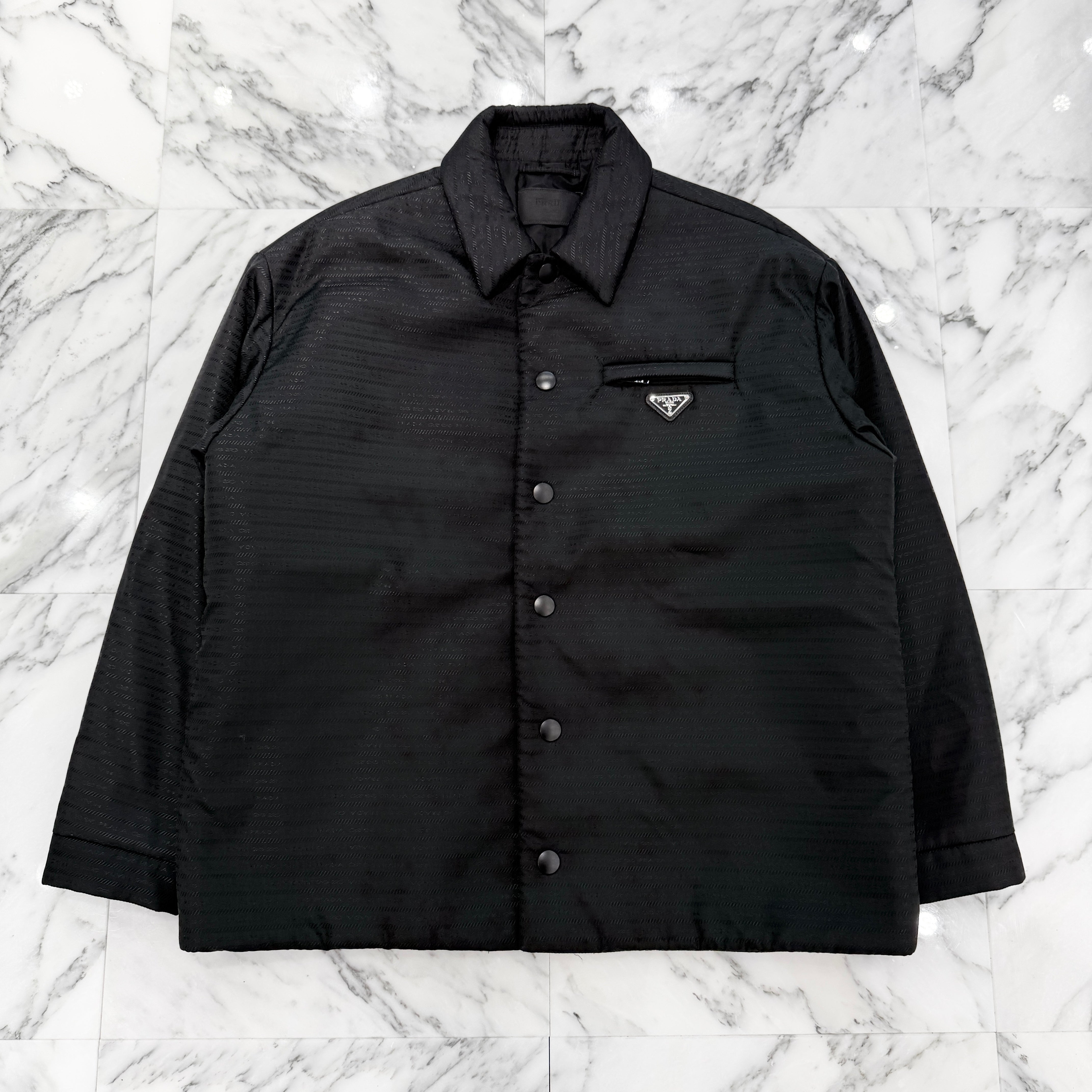 PRADA 2022AW Re-Nylon Padded Shirt Jacket SC615 S221 11FC Size L プラダ リナイロン パデット シャツジャケット サイズL