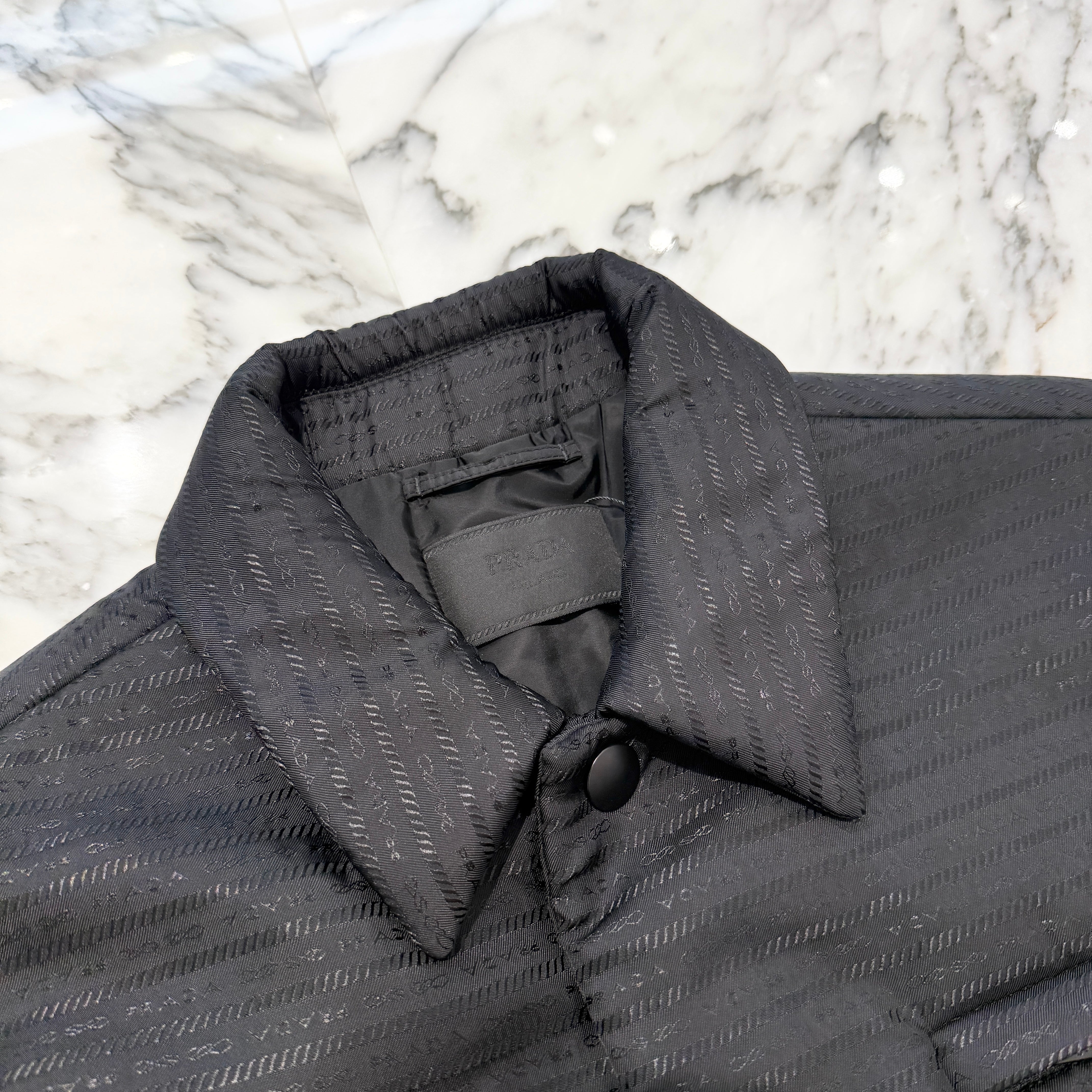 PRADA 2022AW Re-Nylon Padded Shirt Jacket SC615 S221 11FC Size L プラダ リナイロン パデット シャツジャケット サイズL