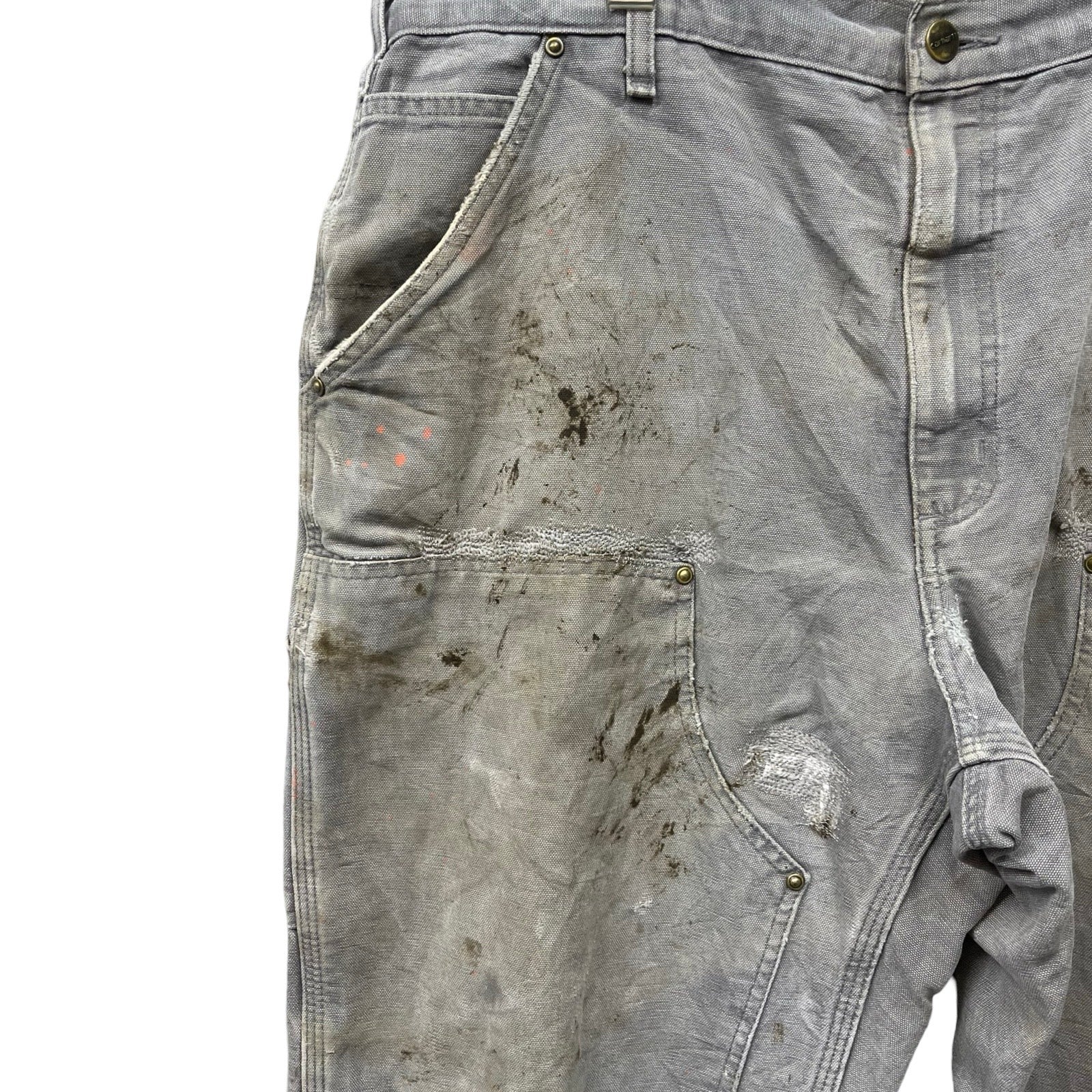 Carhartt Double Knee Denim Painter Pants Size 38×34