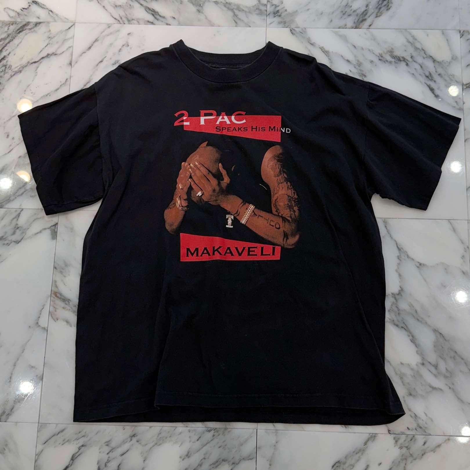 Vintage 90's 2PAC "Speak His Mind MAKAVELI" CRONIES S/S Tee Size XL ヴィンテージ 90's 2パック "スピーク ヒズ マインド マカヴェリ" CRONIES社製 Ｔシャツ サイズXL