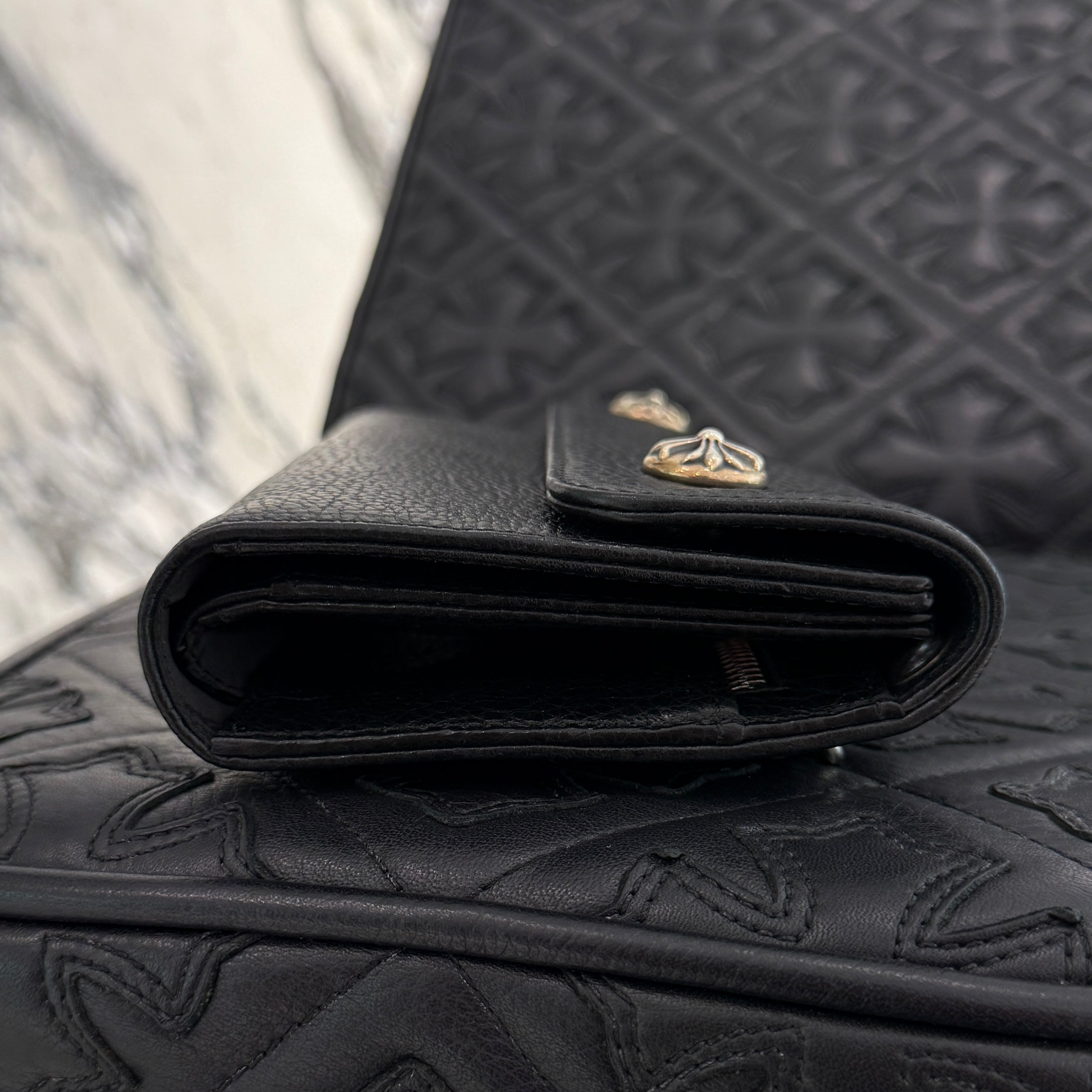 CHROME HEARTS Wave Cross Ball Wallet クロムハーツ ウェーブ クロスボール ウォレット