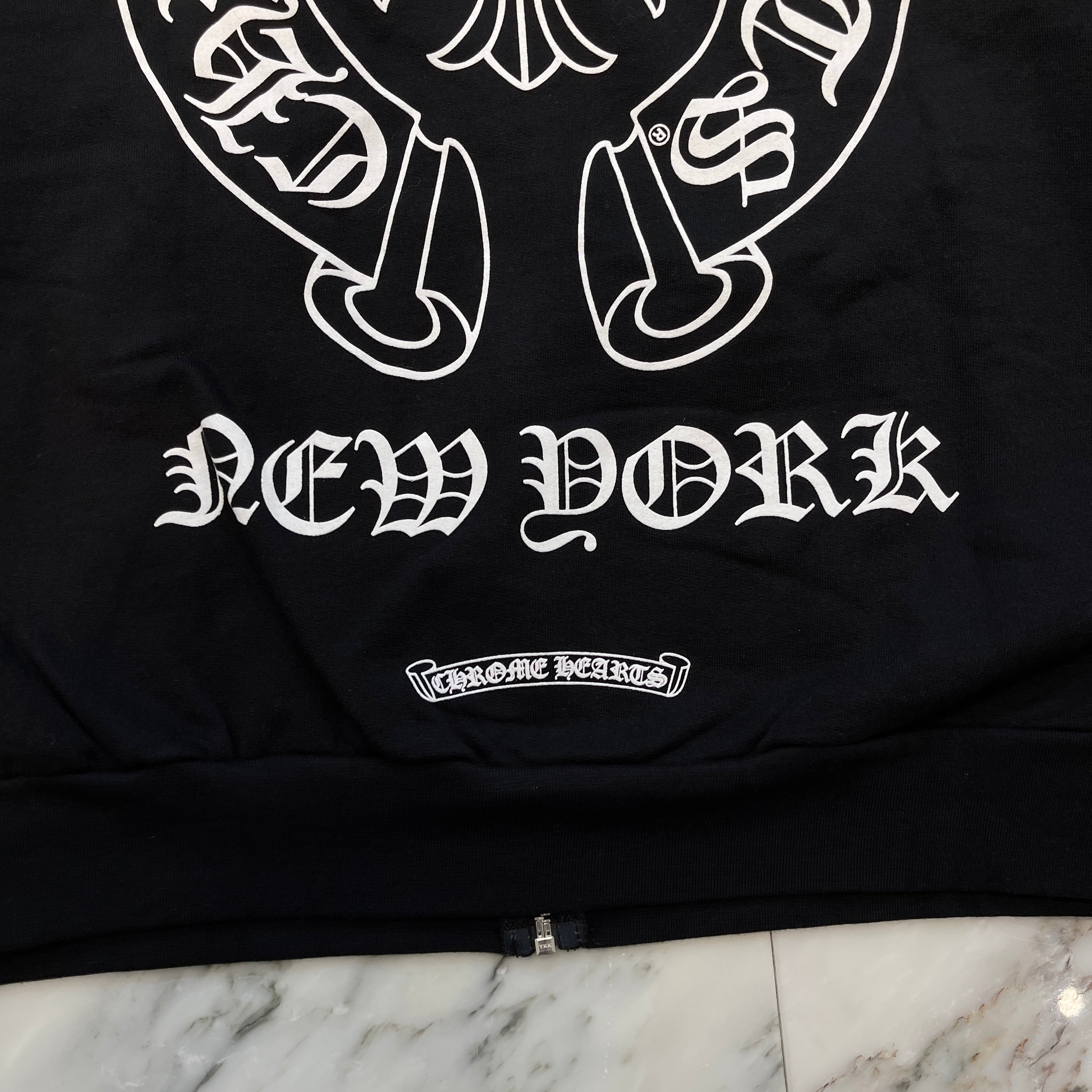CHROME HEARTS NEW YORK Limited Horseshoe Zip Up Hoodie Size M クロムハーツ ニューヨーク限定 ホースシュー ジップアップフーディー サイズM
