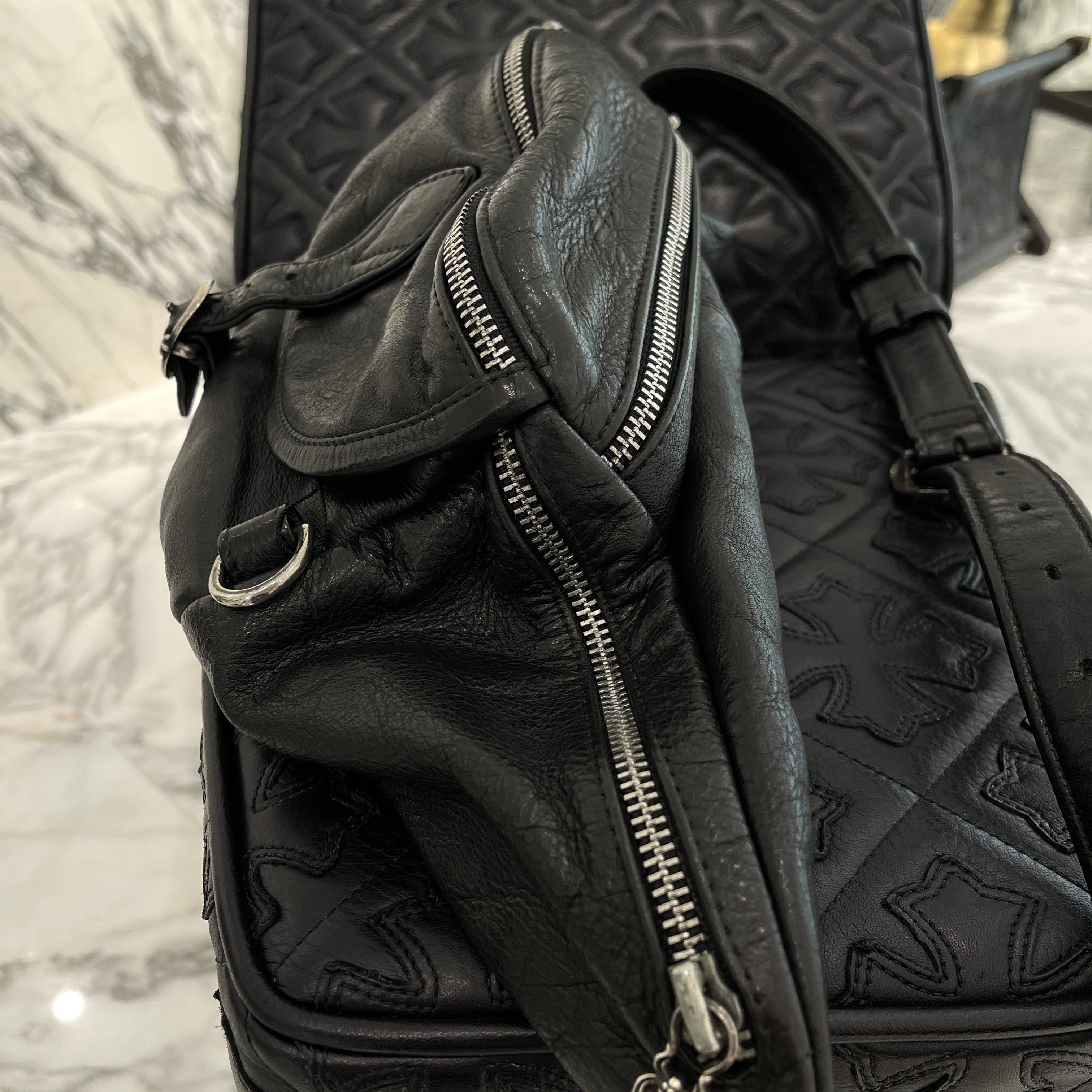 CHROME HEARTS 1 SNAT PACK MEDIUM LEATHER WAIST BAG クロムハーツ 1スナットパック ミディアムレザー ウェストバッグ