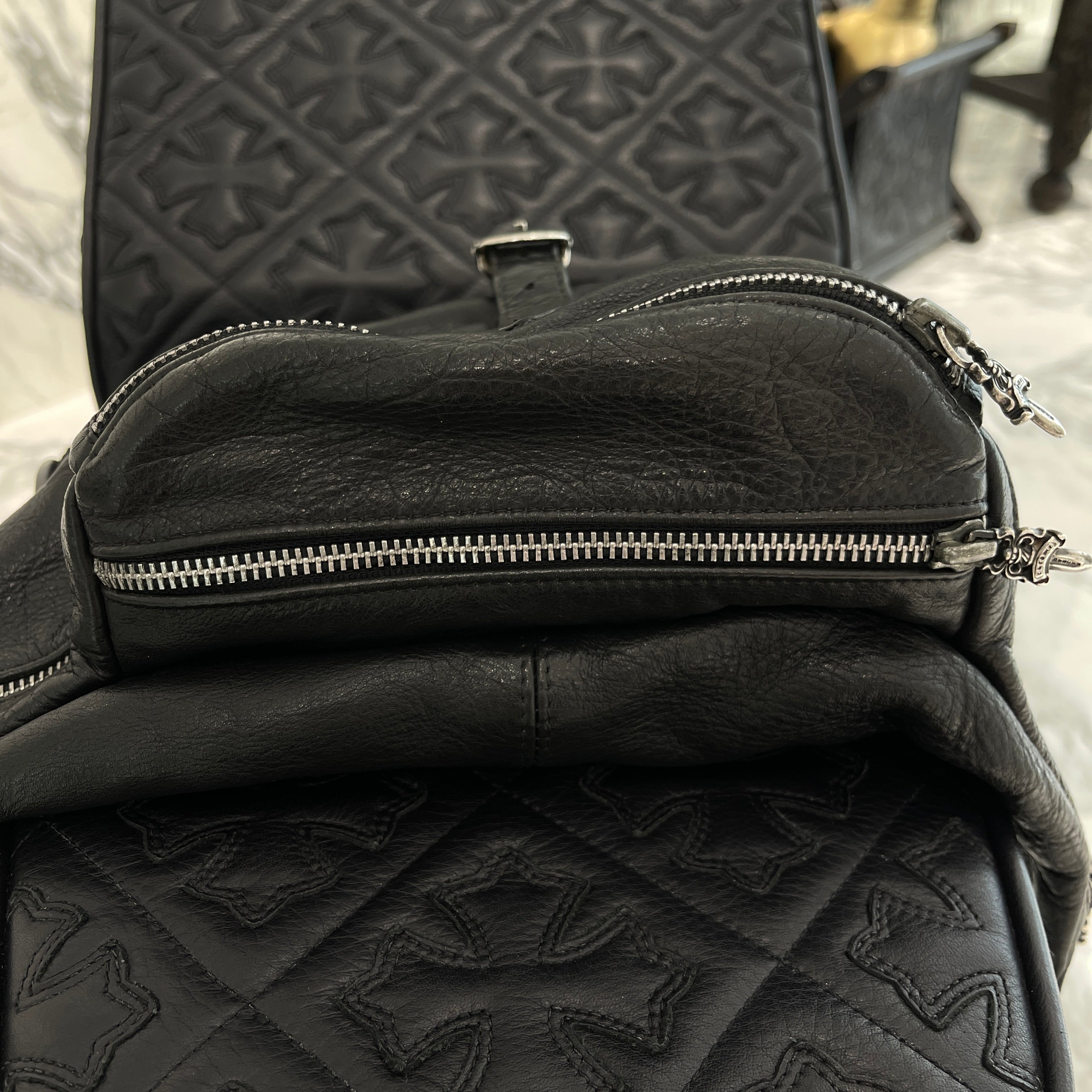 CHROME HEARTS 1 SNAT PACK MEDIUM LEATHER WAIST BAG クロムハーツ 1スナットパック ミディアムレザー ウェストバッグ