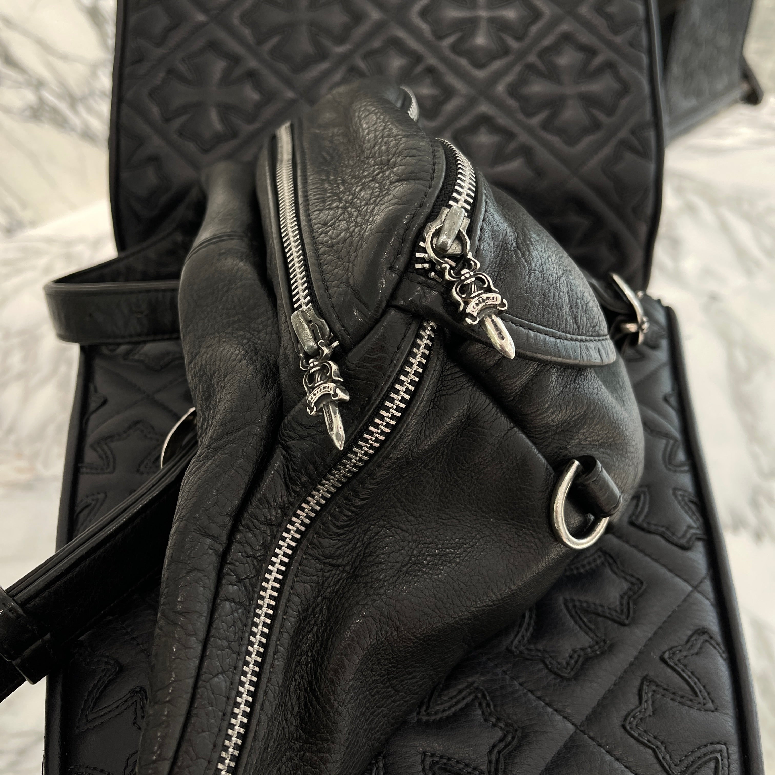 CHROME HEARTS 1 SNAT PACK MEDIUM LEATHER WAIST BAG クロムハーツ 1スナットパック ミディアムレザー ウェストバッグ