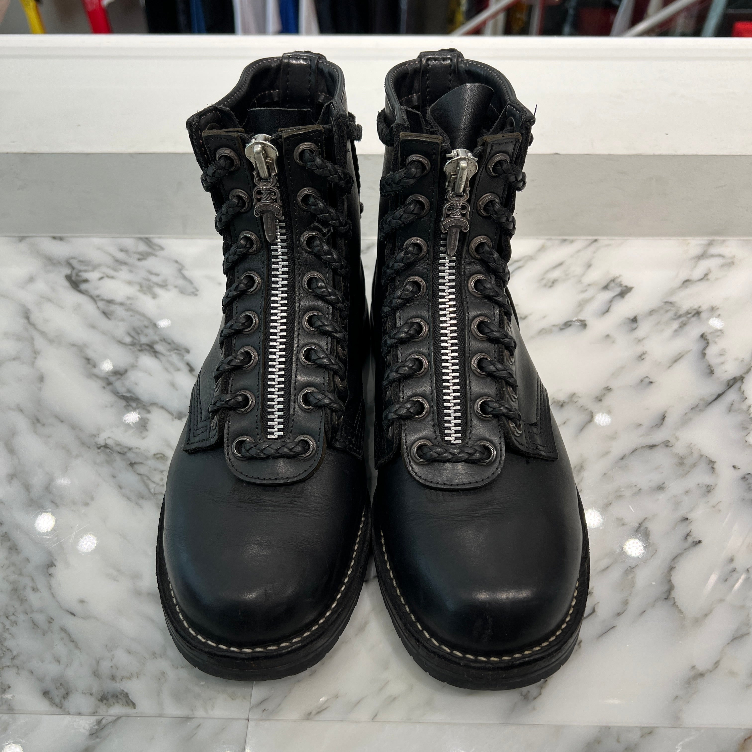 CHROME HEARTS × WESCO Custom JOBMASTER Leather Boots Size 9 1/2E(27.5cm～28.0cm) クロムハーツ × ウエスコ カスタム ジョブマスター レザーブーツ サイズ9 1/2E(27.5cm～28.0cm)