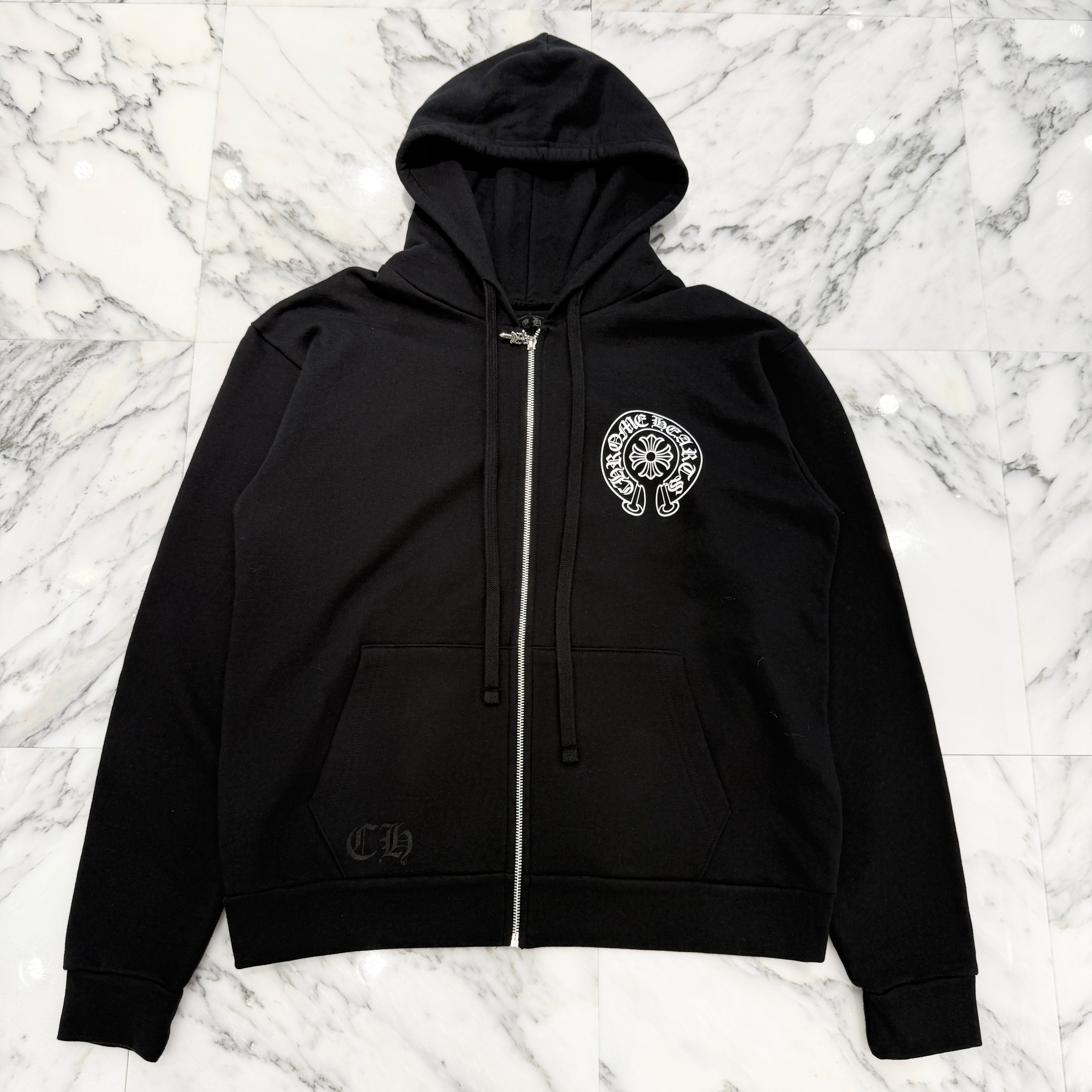 CHROME HEARTS Las Vegas Limited Horseshoe Zip Up Hoodie Size S