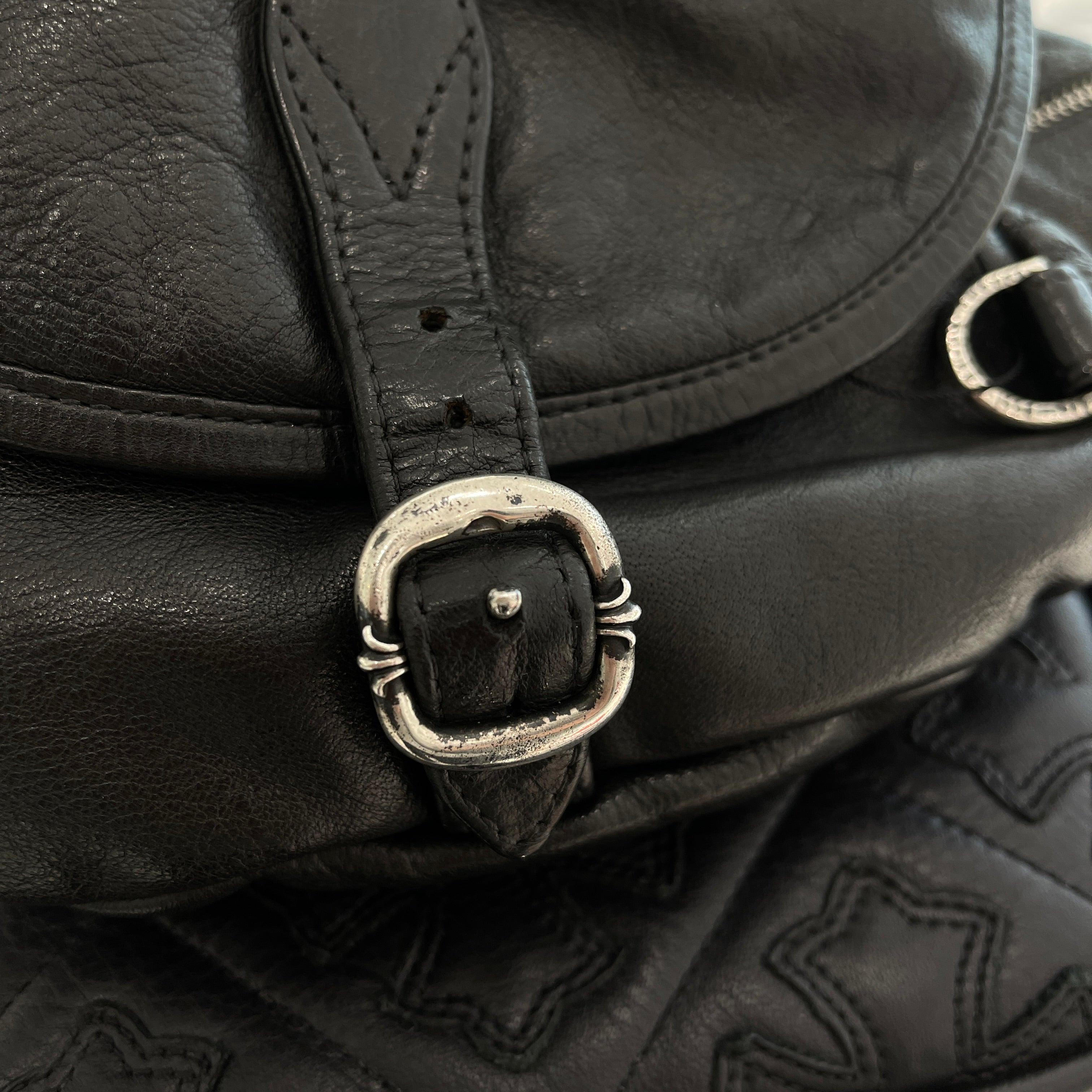 CHROME HEARTS 1 SNAT PACK MEDIUM LEATHER WAIST BAG クロムハーツ 1スナットパック ミディアムレザー ウェストバッグ