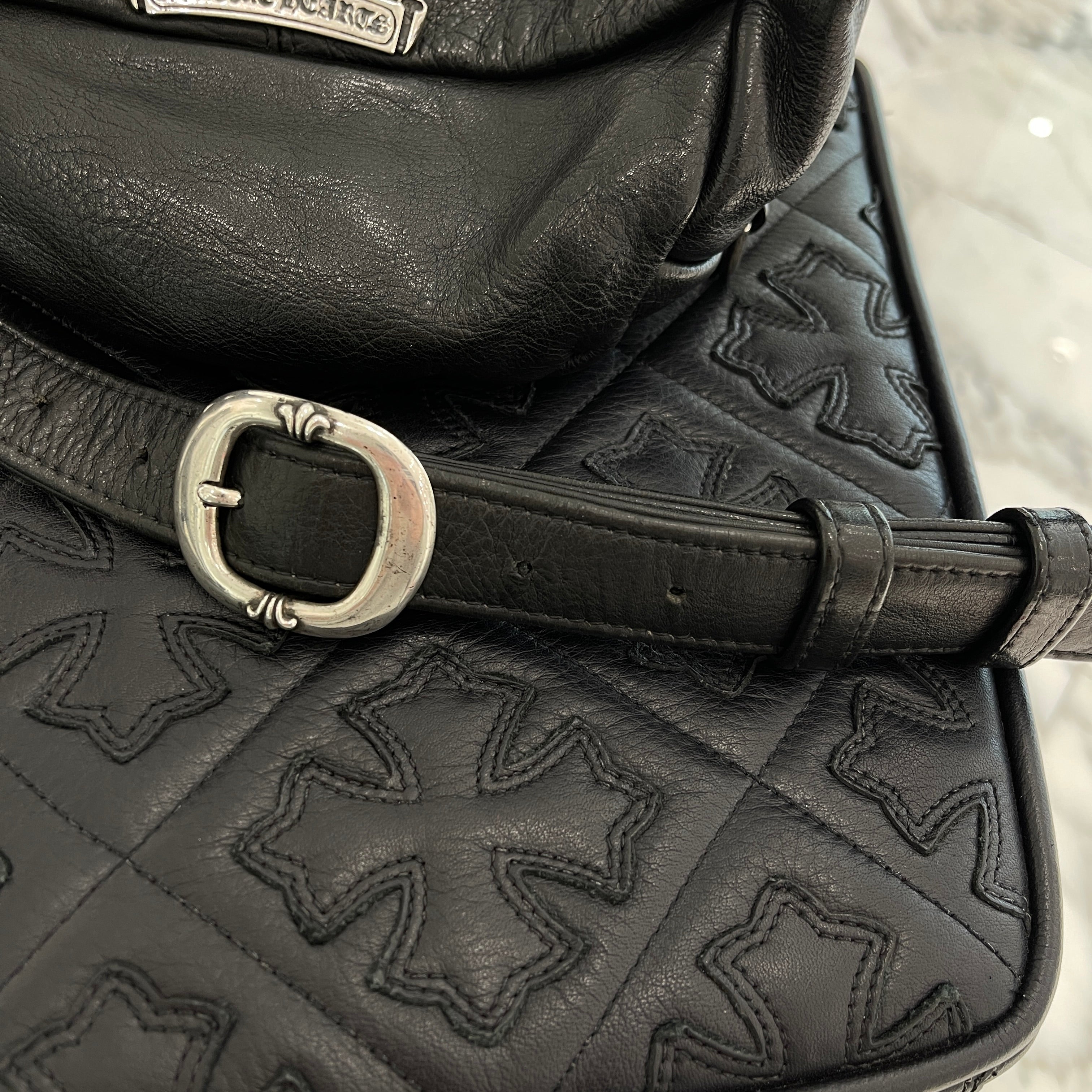 CHROME HEARTS 1 SNAT PACK MEDIUM LEATHER WAIST BAG クロムハーツ 1スナットパック ミディアムレザー ウェストバッグ