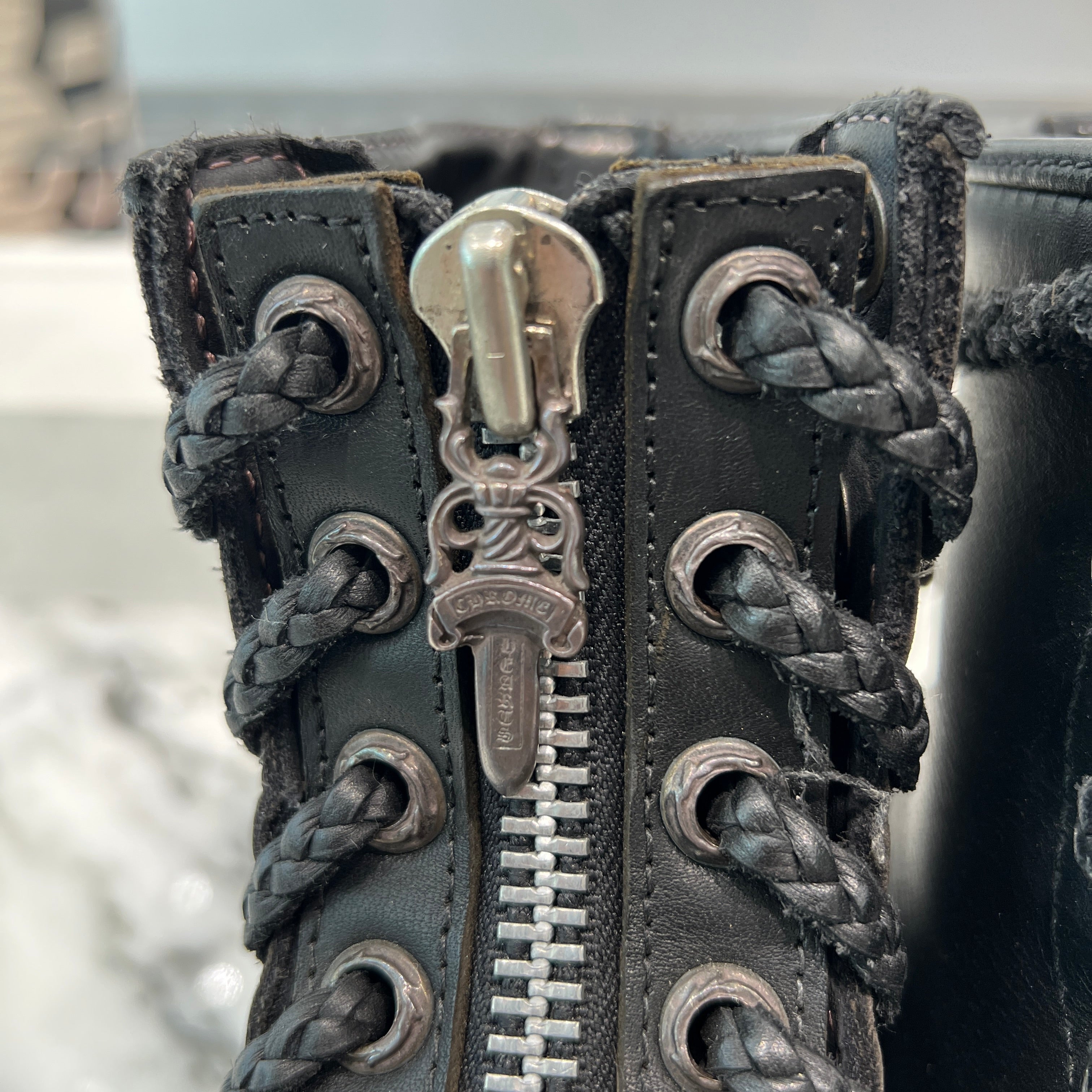 CHROME HEARTS × WESCO Custom JOBMASTER Leather Boots Size 9 1/2E(27.5cm～28.0cm) クロムハーツ × ウエスコ カスタム ジョブマスター レザーブーツ サイズ9 1/2E(27.5cm～28.0cm)