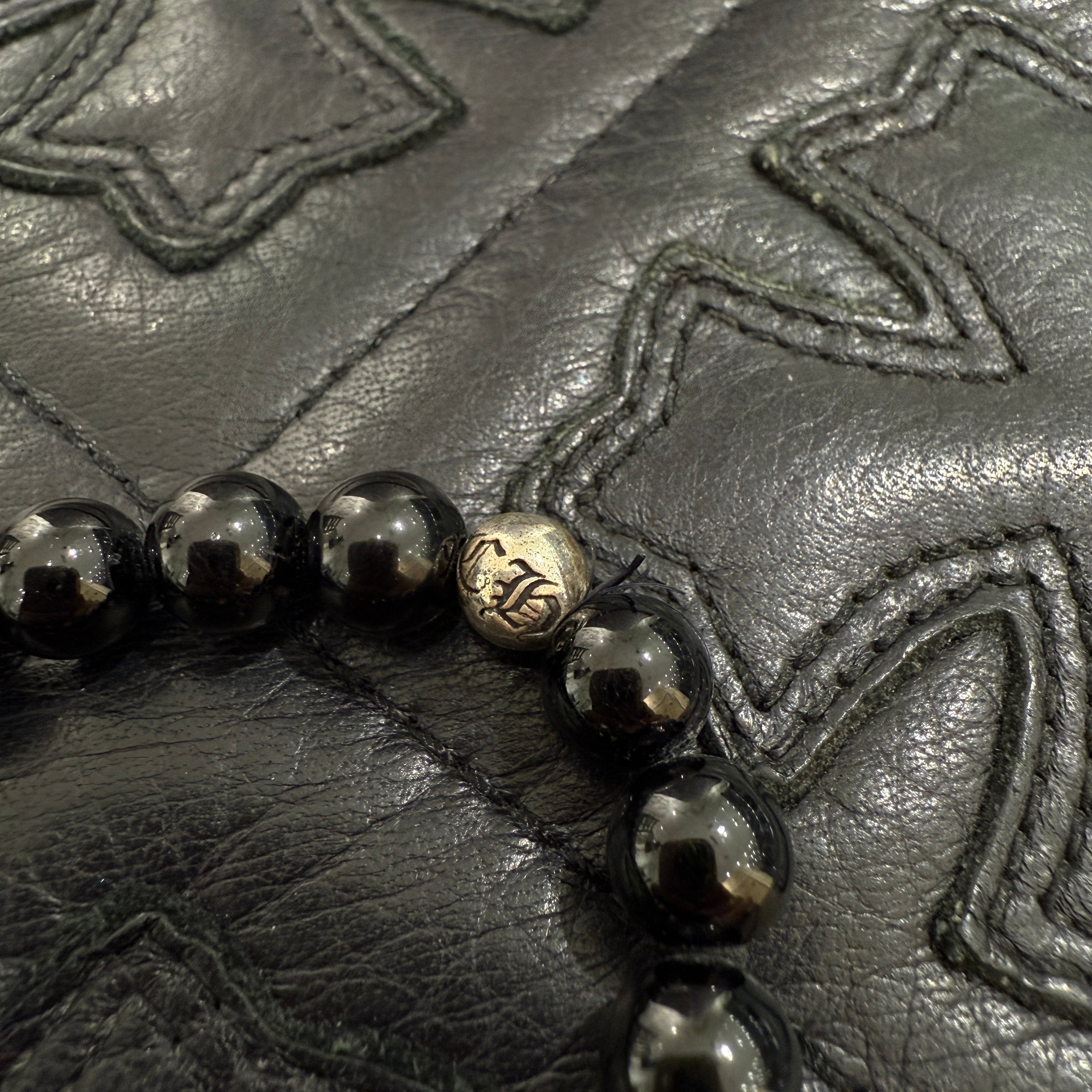 CHROME HEARTS CH Cross Beads Bracelet Size 8mm クロムハーツ CHクロス ビーズ ブレスレット サイズ8mm