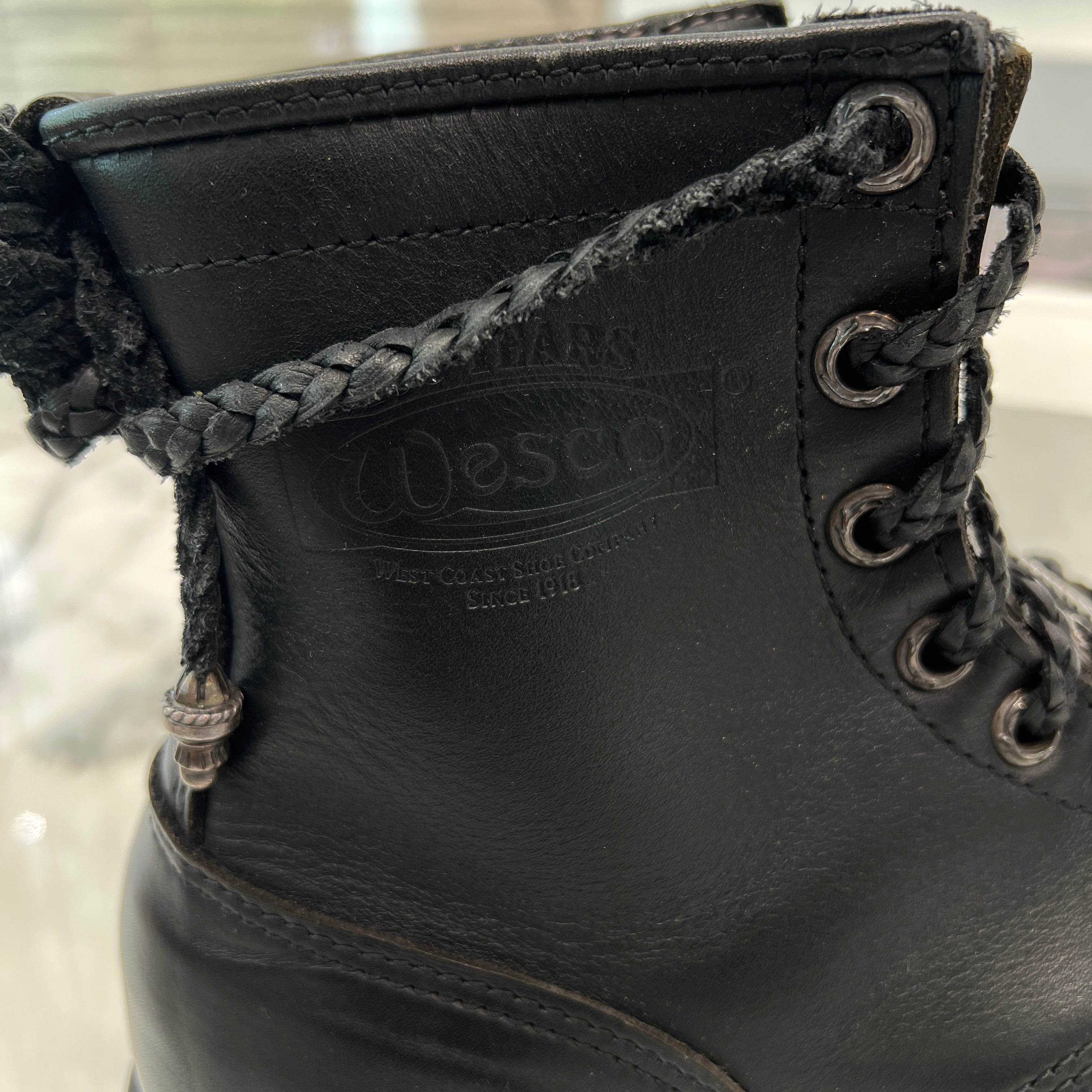 CHROME HEARTS × WESCO Custom JOBMASTER Leather Boots Size 9 1/2E