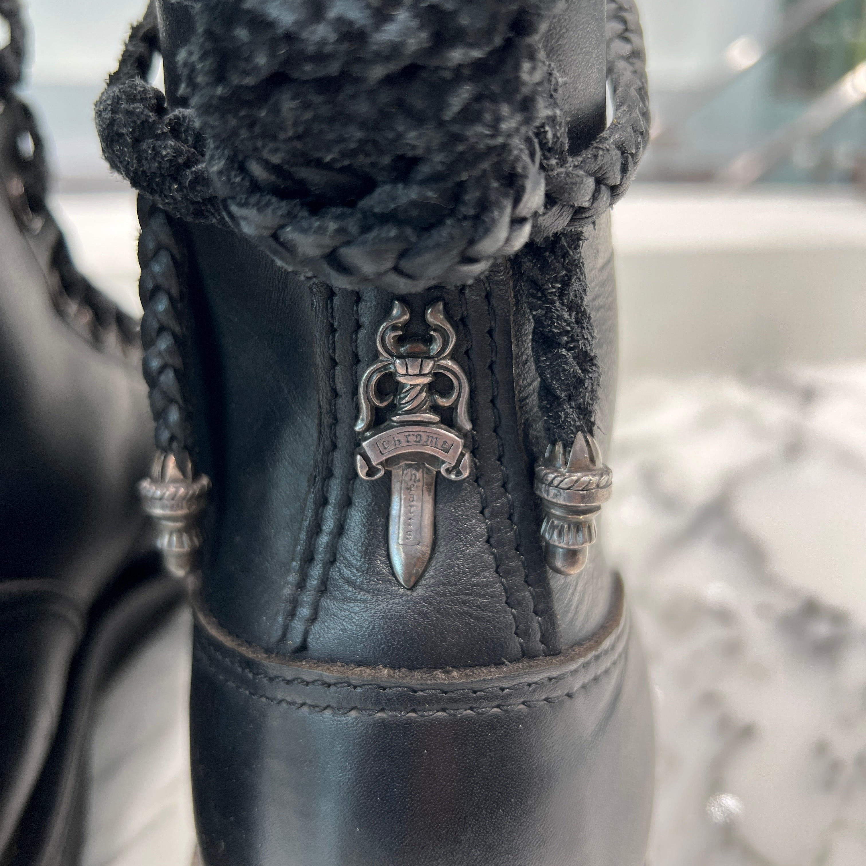 CHROME HEARTS × WESCO Custom JOBMASTER Leather Boots Size 9 1/2E(27.5cm～28.0cm) クロムハーツ × ウエスコ カスタム ジョブマスター レザーブーツ サイズ9 1/2E(27.5cm～28.0cm)