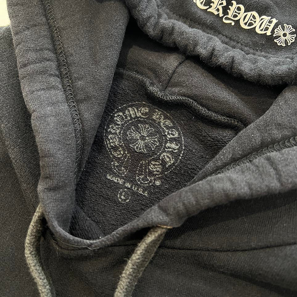 CHROME HEARTS FUCK YOU Back Scroll Label Logo Hoodie Size L クロムハーツ ファックユー バックスクロールラベルロゴフーディ サイズL