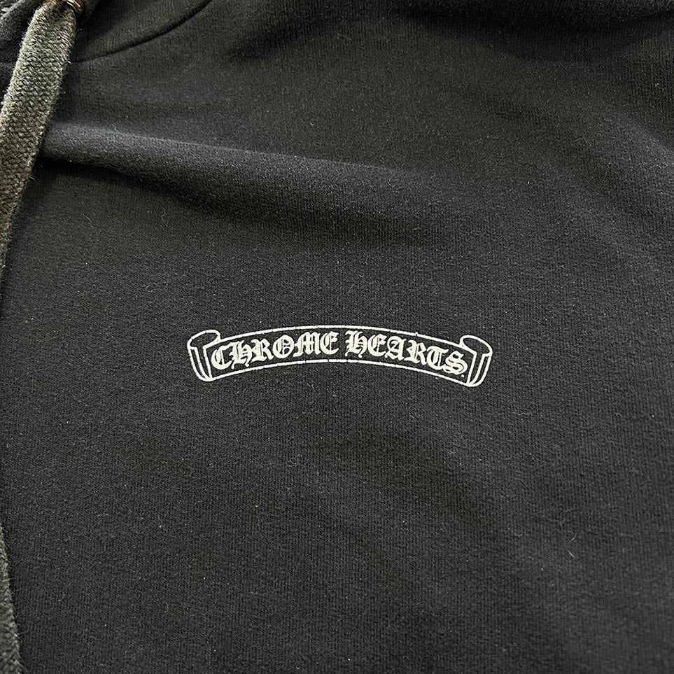 CHROME HEARTS FUCK YOU Back Scroll Label Logo Hoodie Size L クロムハーツ ファックユー バックスクロールラベルロゴフーディ サイズL