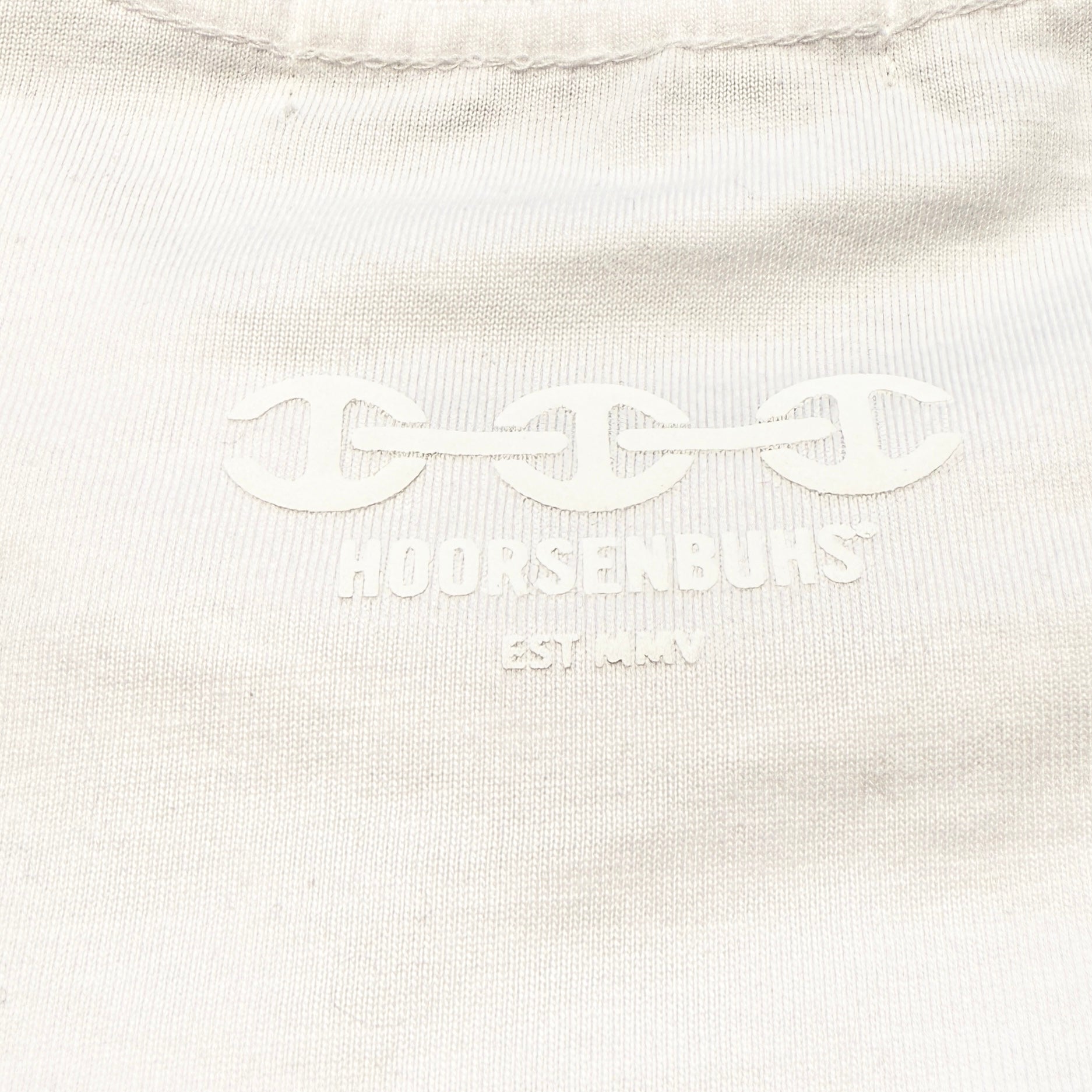 HOORSENBUHS Back Logo Cotton Tee 9920900156 Size S ホーセンブース バックロゴ コットン Tシャツ サイズS