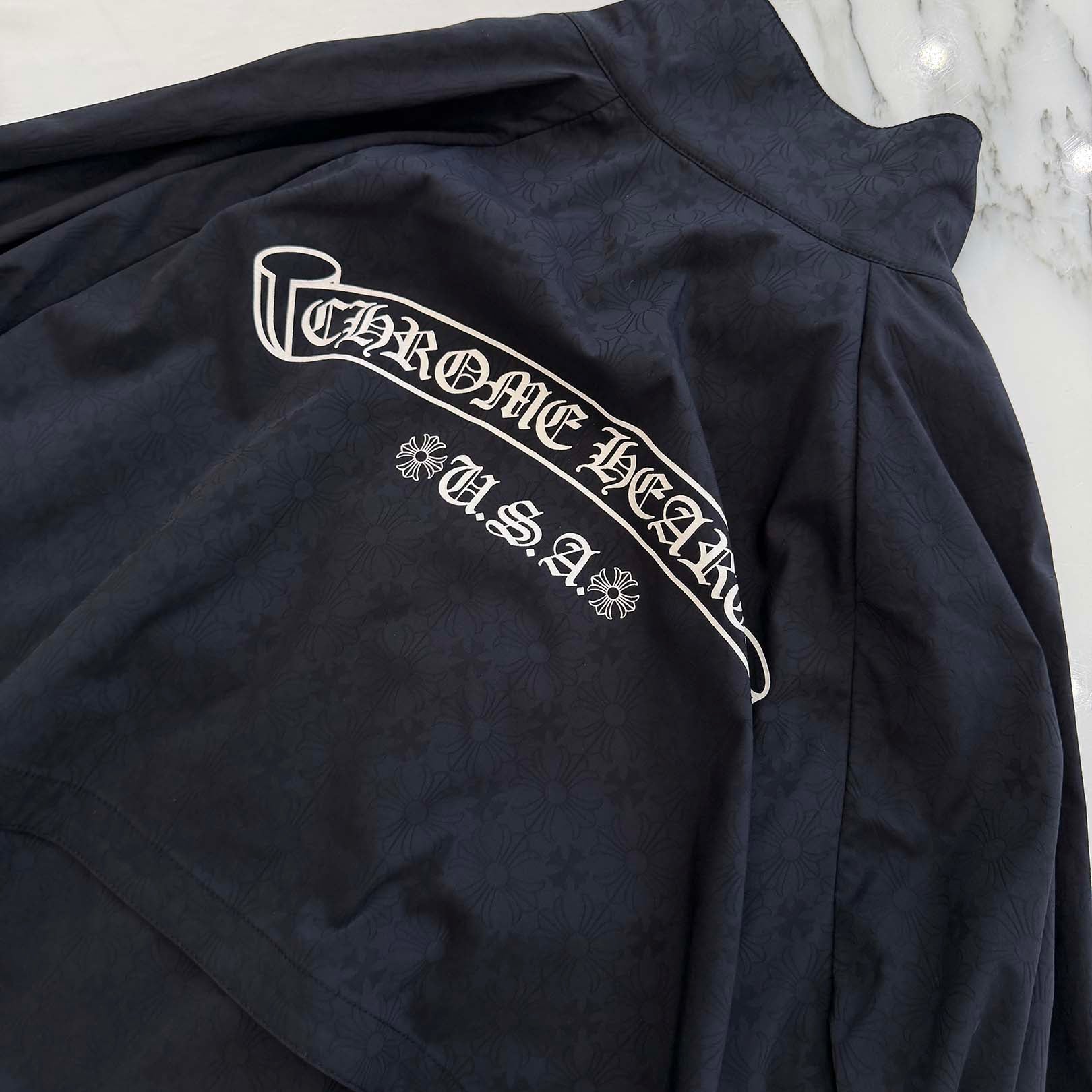 CHROME HEARTS Y NOT U Match Point CH Plus Nylon track jacket Size XL クロムハーツ ワイノット U マッチ ポイント CHプラス ナイロン トラック ジャケット サイズXL
