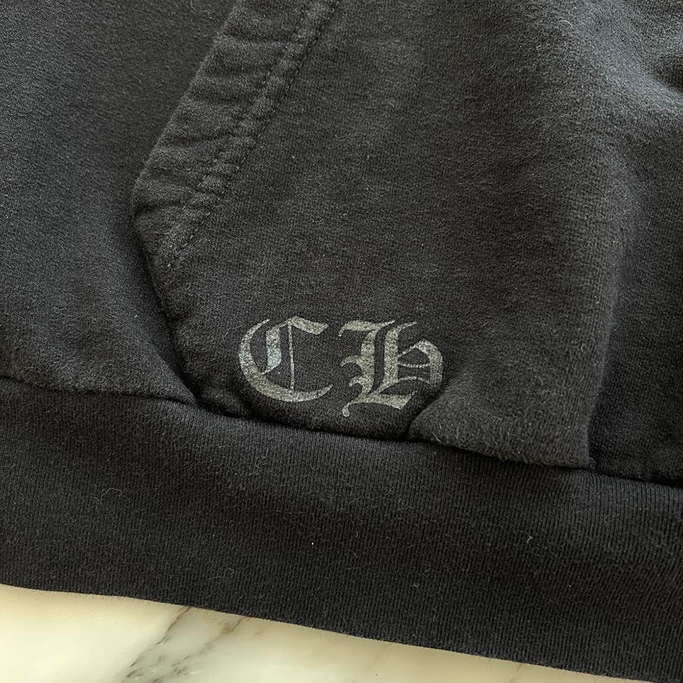 CHROME HEARTS FUCK YOU Back Scroll Label Logo Hoodie Size L クロムハーツ ファックユー バックスクロールラベルロゴフーディ サイズL