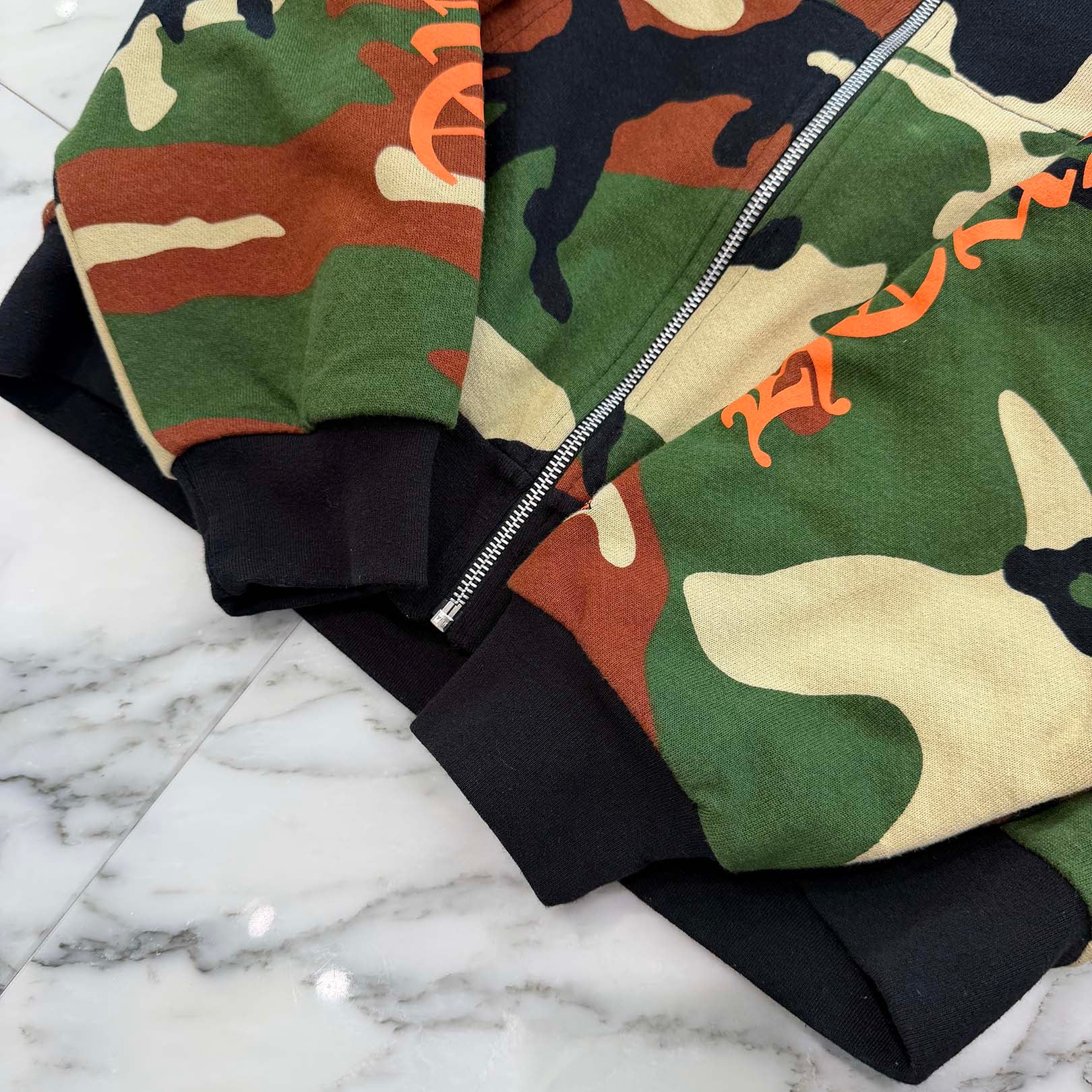 CHROME HEARTS × MATTY BOY 2022SS PPO CAUTION Zip Up Hoodie Size M クロムハーツ × マッティボーイ コーション ジップアップフーディ サイズM