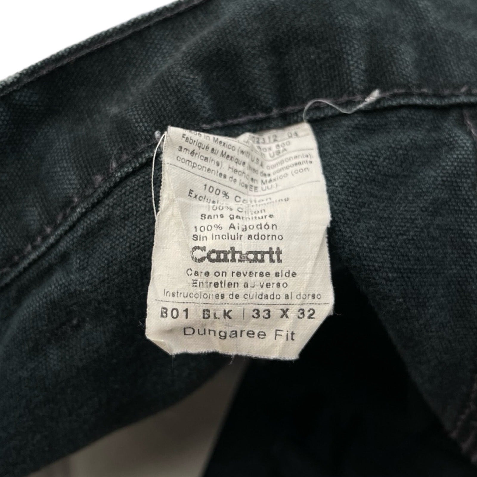 Carhartt Double Knee Denim Painter Pants Size 33×32