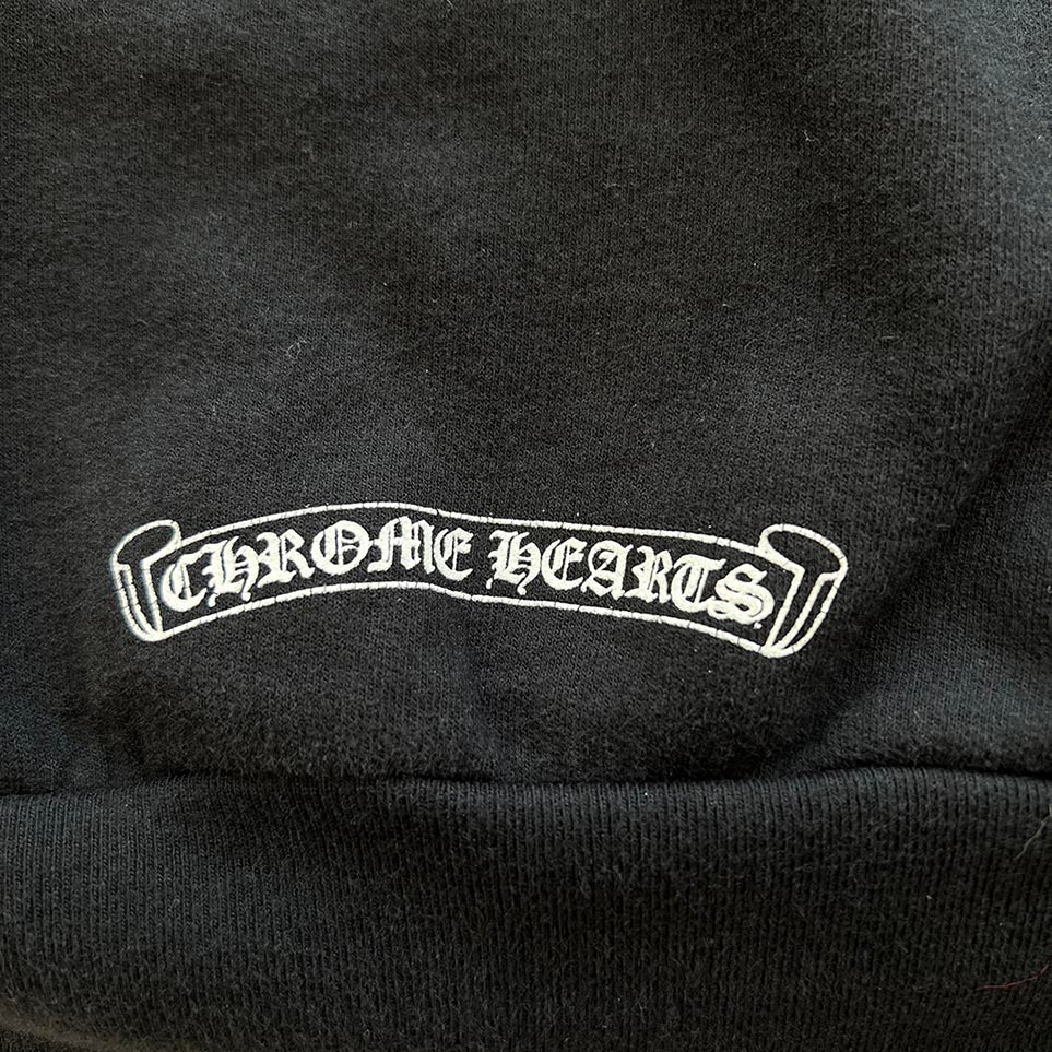 CHROME HEARTS FUCK YOU Back Scroll Label Logo Hoodie Size L クロムハーツ ファックユー バックスクロールラベルロゴフーディ サイズL