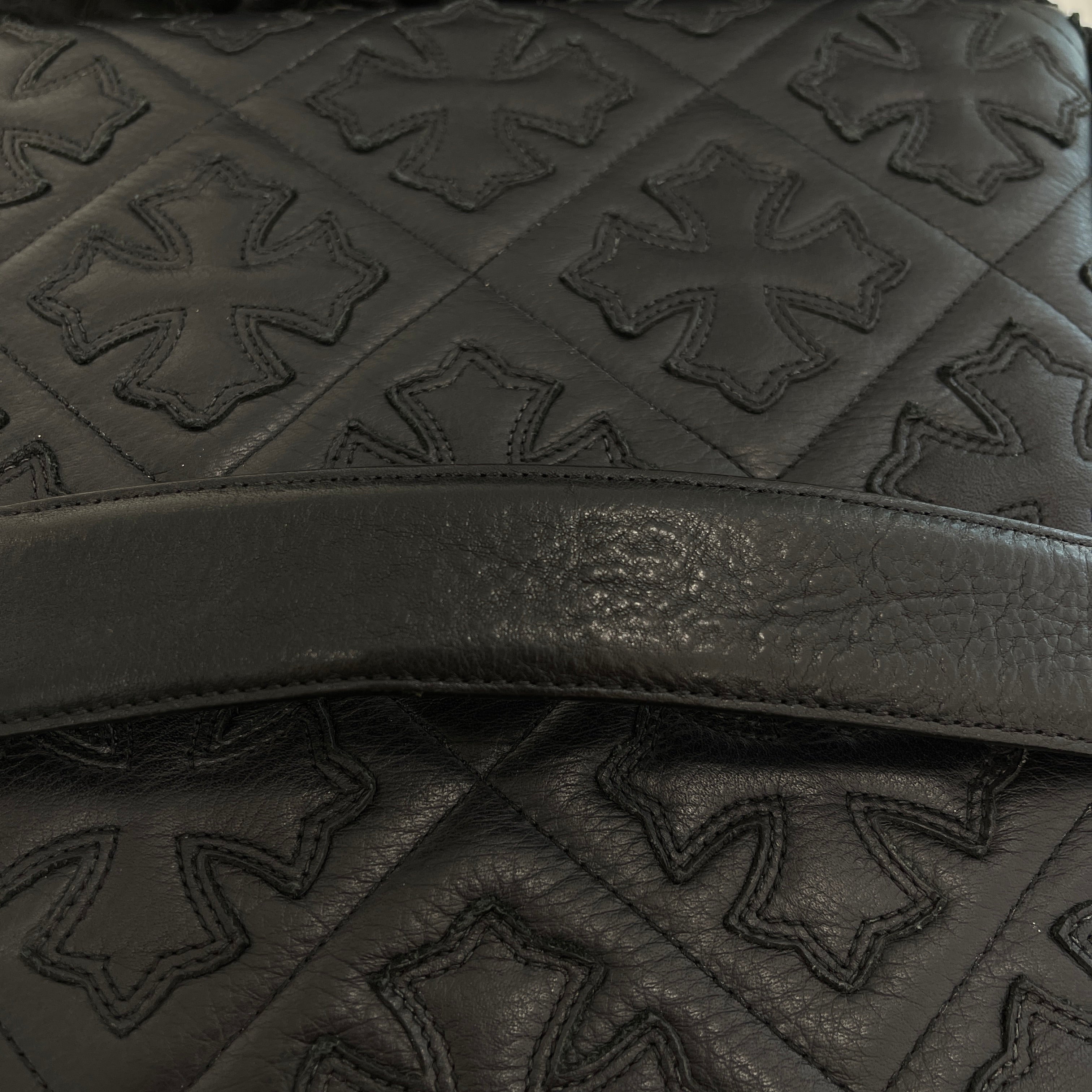 CHROME HEARTS Scroll Label Rivets Leather Belt Size 32 クロムハーツ スクロールラベル リベッツ レザー ベルト 5穴 サイズ32