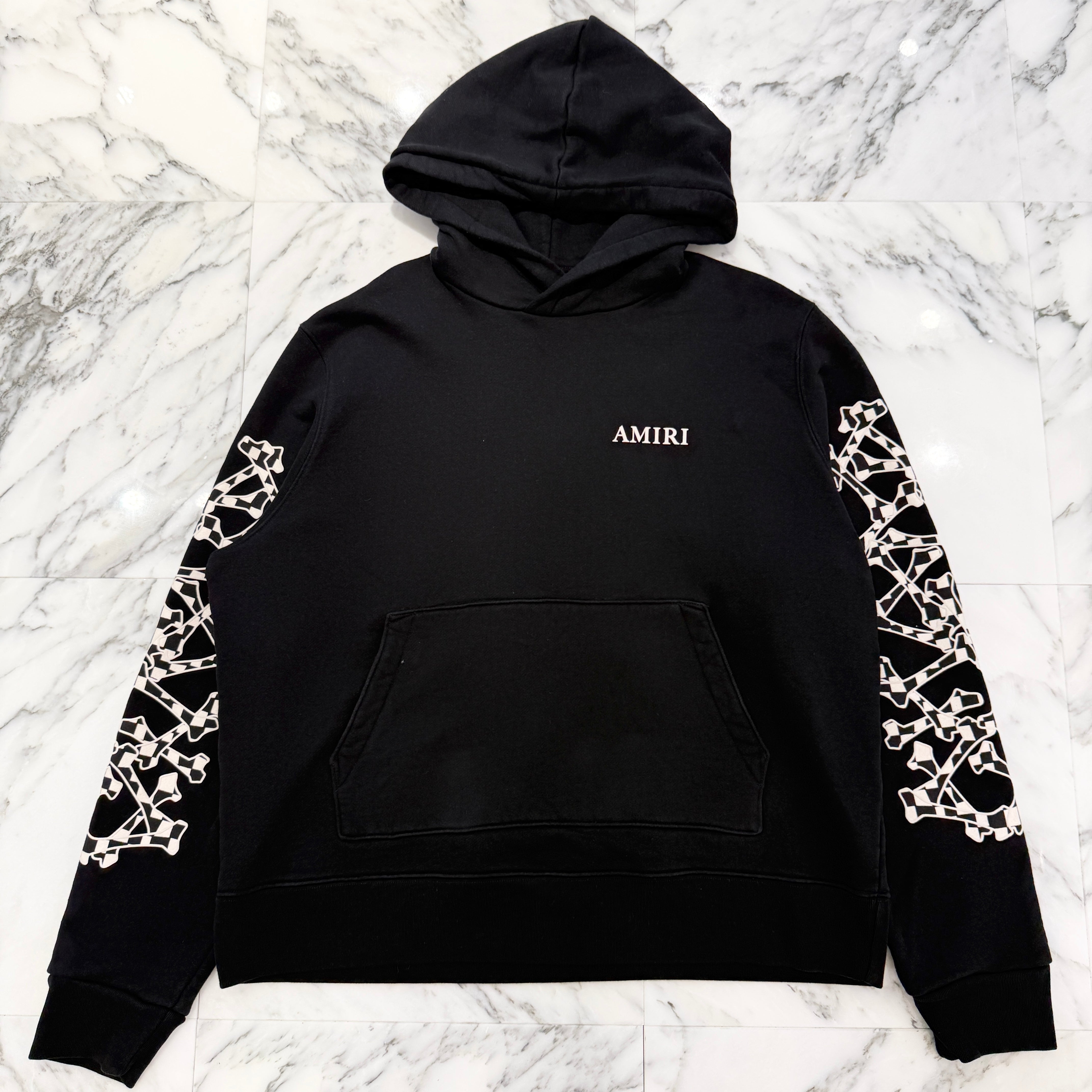 AMIRI 2022SS Checkered Bones Hoodie SR3GU0023SMRSTH1 Size XL アミリ チェッカード ボーンズ フーディー サイズXL