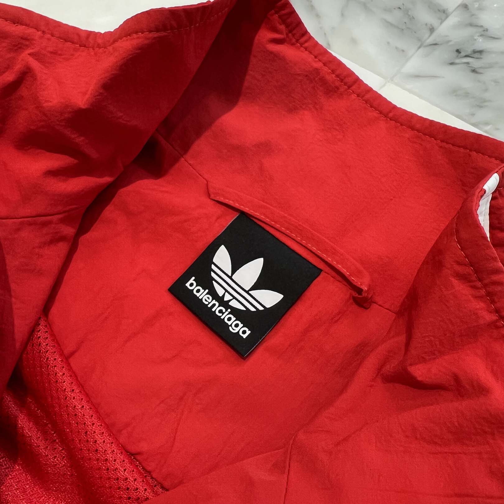 BALENCIAGA × adidas 2023SS Firebird Oversized Nylon Jersey 712280 TNO24 Size 3 バレンシアガ×アディダス ファイヤーバード オーバーサイズ ナイロンジャージ サイズ3