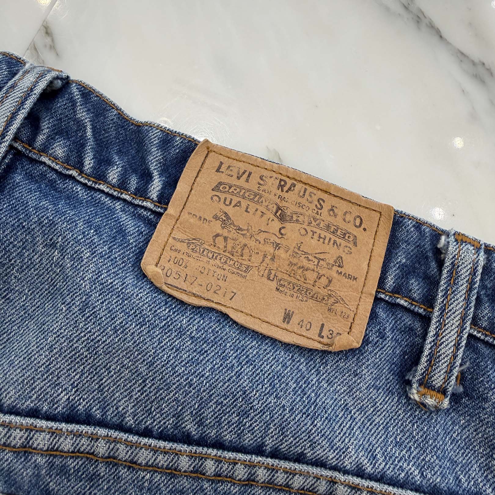 CHROME HEARTS × Levi's VNTG Cross Leather Patch Denim Shorts Size 38 クロムハーツ × リーバイス ヴィンテージ クロスレザーパッチ デニムショーツ サイズ38