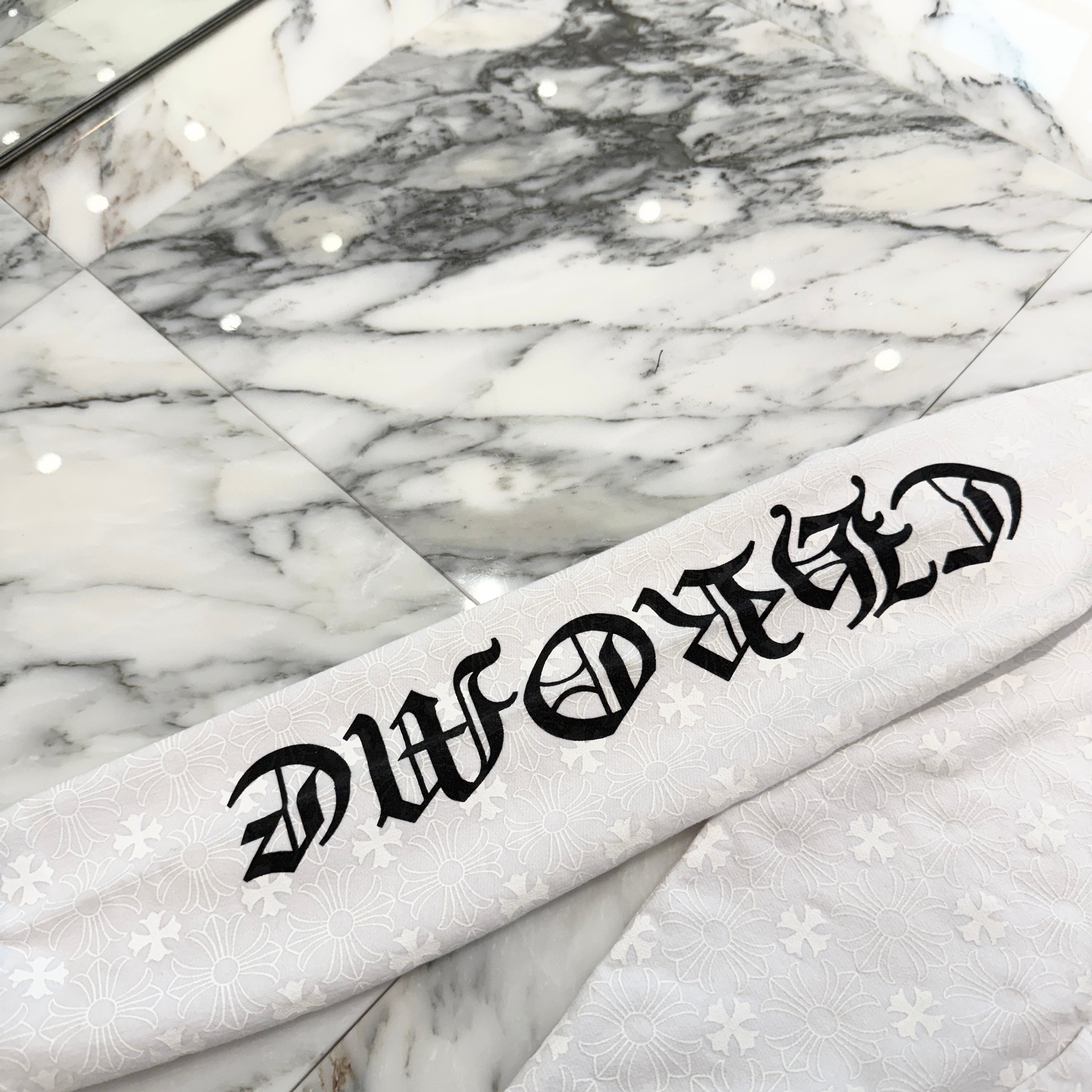 CHROME HEARTS Vertical Logo CH Plus Zip Up Hoodie Size M クロムハーツ ヴァーティカルロゴ CHプラス総柄 ジップアップ フーディ サイズM