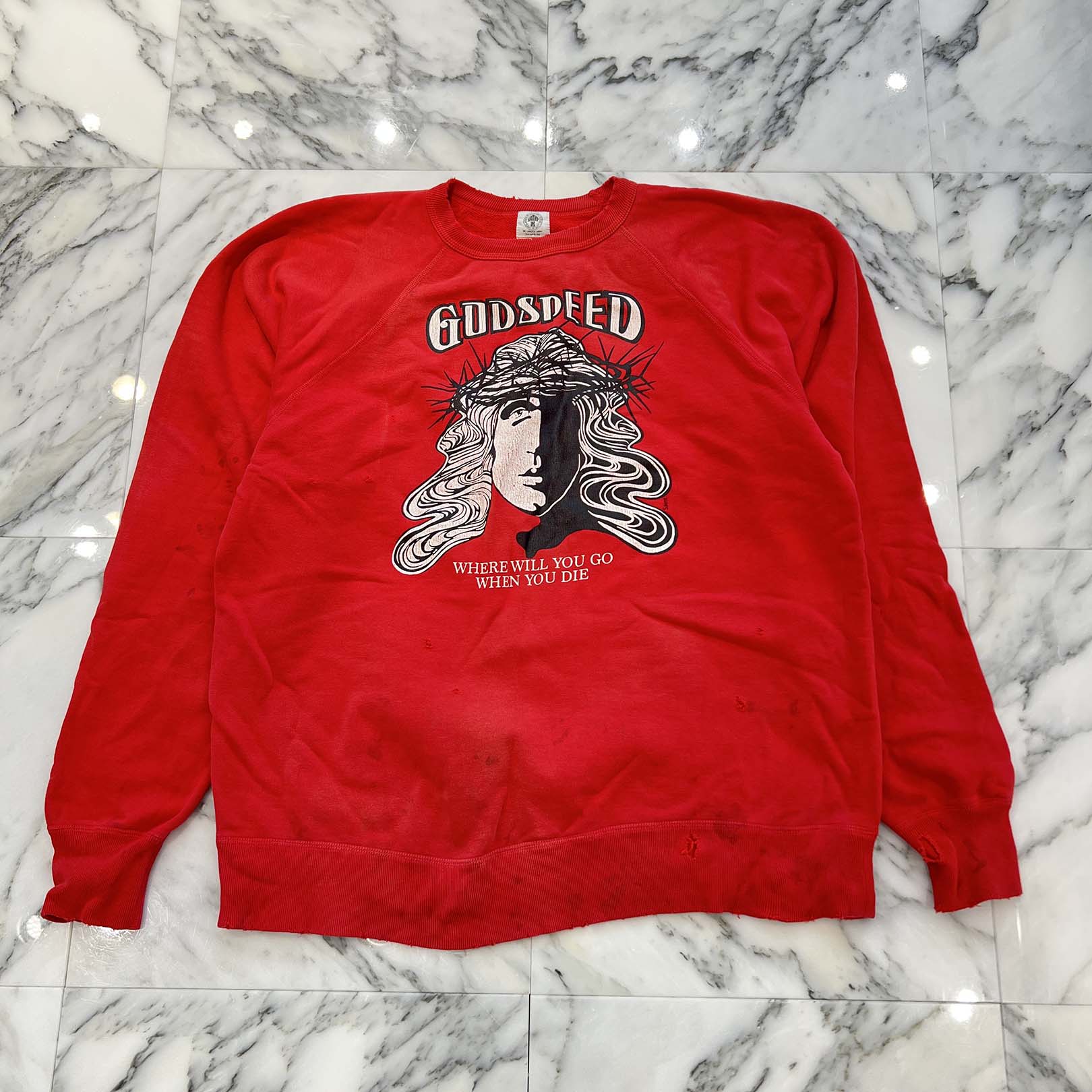 SAINT Mxxxxxx 2021AW 5th Delivery Godspeed Sweatshirt SM-A21-0000-028 Size XL セントマイケル フィフスデリバリー ゴッドスピード スウェットシャツ サイズXL