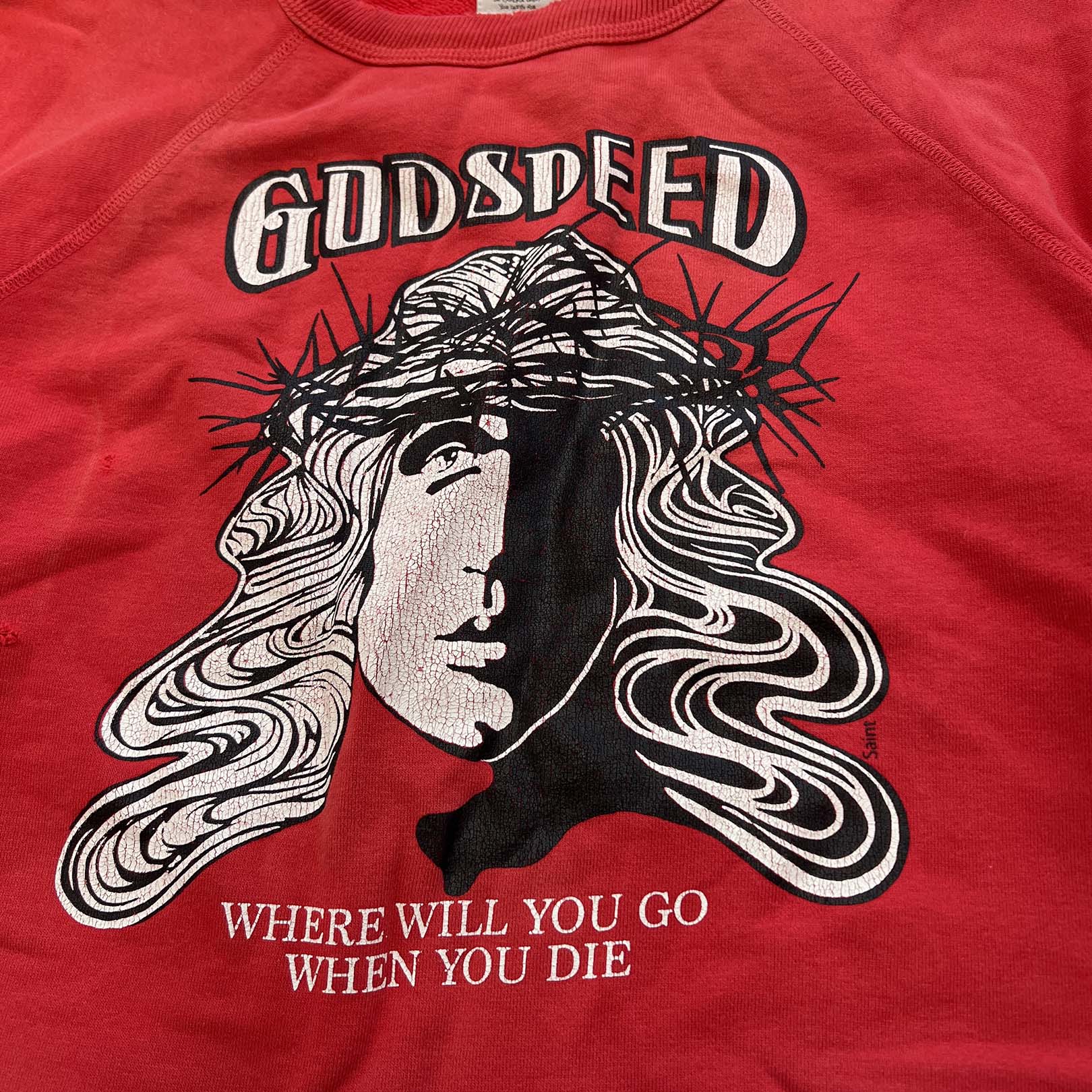 SAINT Mxxxxxx 2021AW 5th Delivery Godspeed Sweatshirt SM-A21-0000-028 Size XL セントマイケル フィフスデリバリー ゴッドスピード スウェットシャツ サイズXL