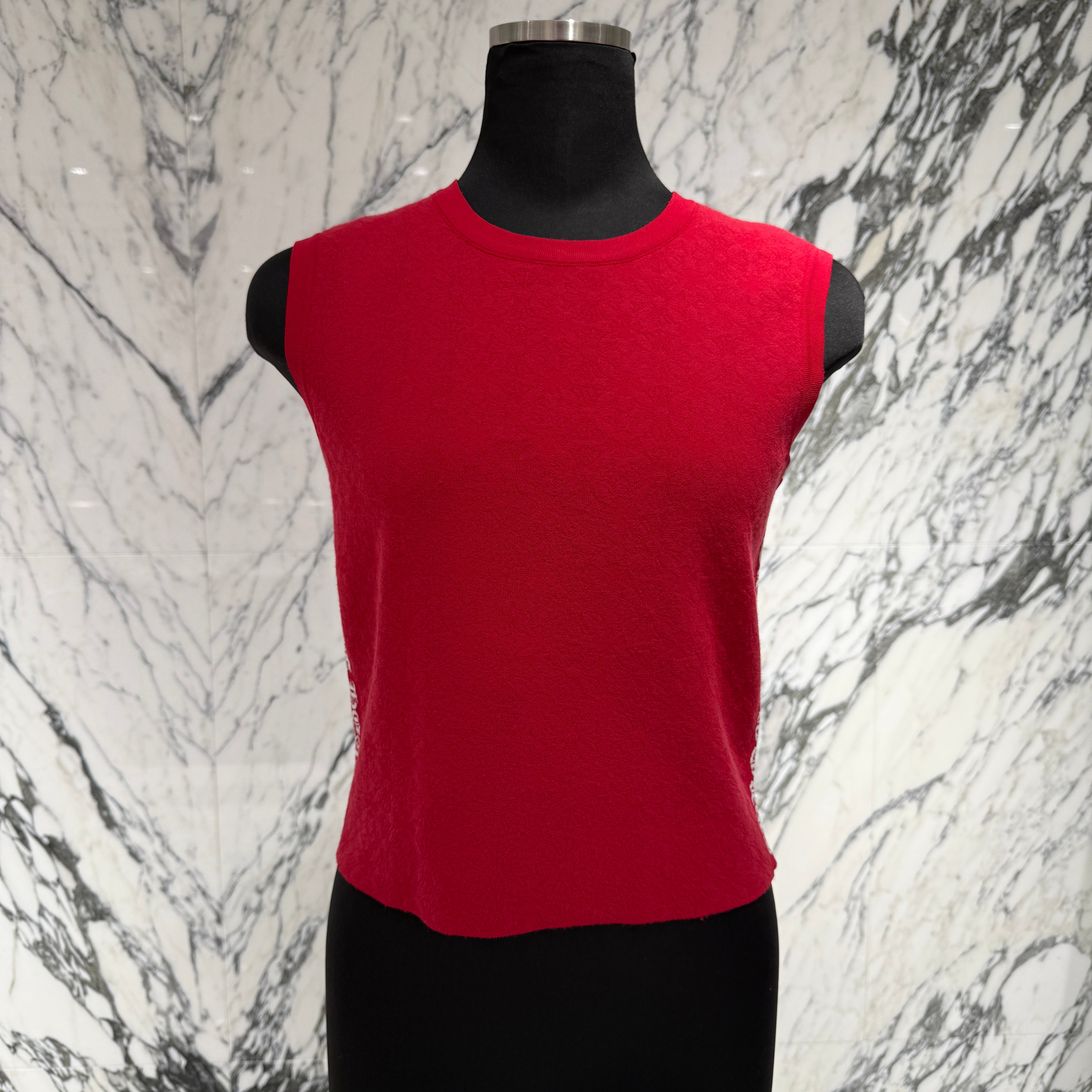 CHROME HEARTS Y Not CH Plus Pattern Side Logo Sleeveless Tee Size M クロムハーツ ワイノット CHプラス総柄 サイドロゴ ノースリーブTシャツ サイズM