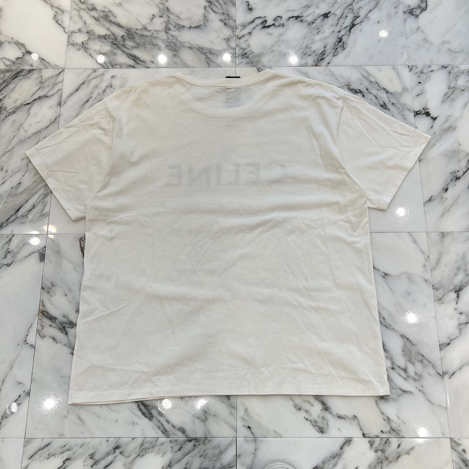 CELINE 2019SS Star Logo Print Rhinestone Tee 2X47F671Q Size XXL セリーヌ スターロゴプリント ラインストーンTシャツ サイズXXL