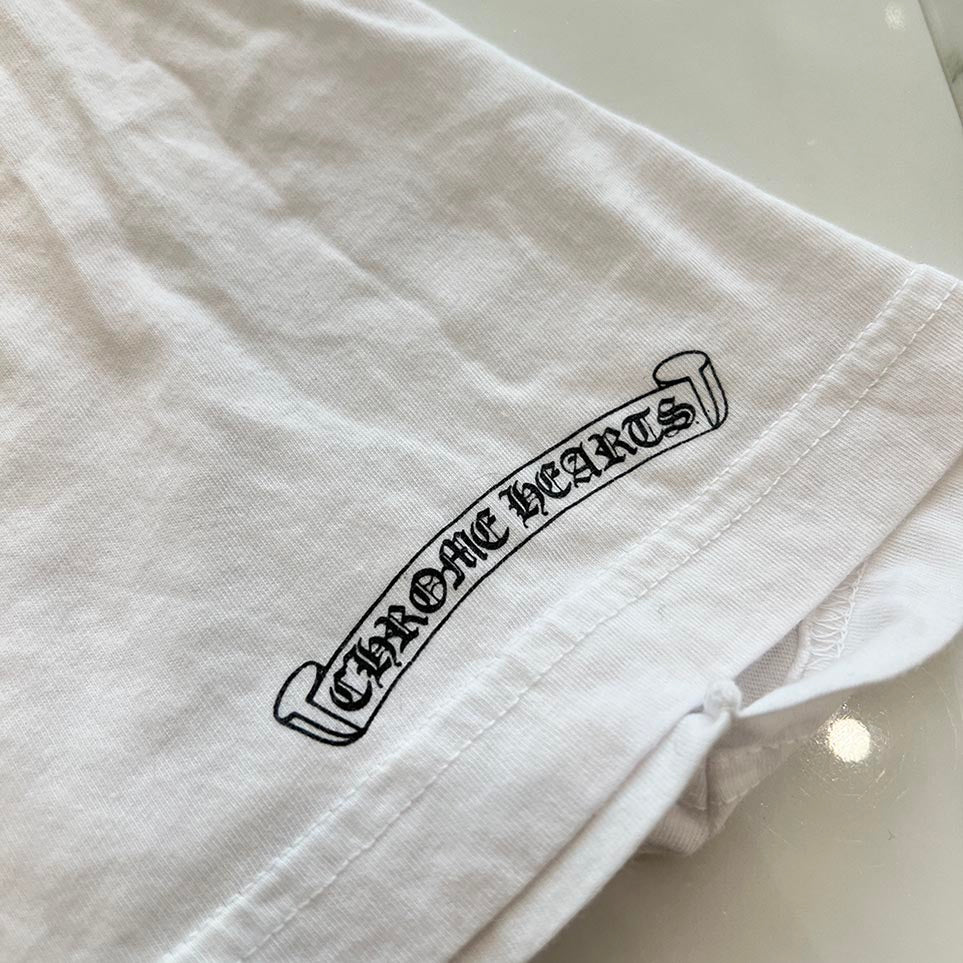 CHROME HEARTS Tokyo Limited Scroll Label Logo Tee Size L クロム