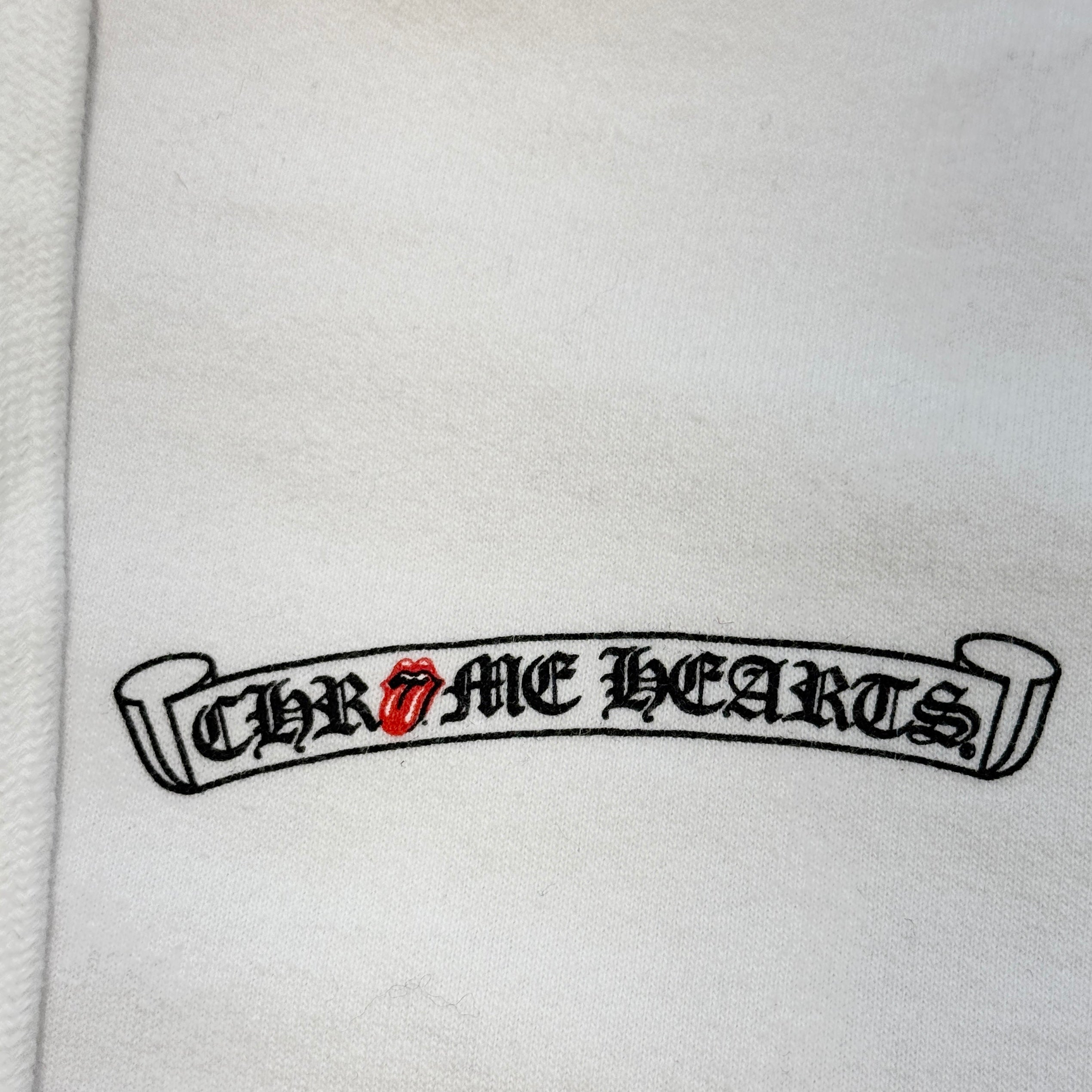 CHROME HEARTS × The Rolling Stones Lip & Tongue Zip Up Hoodie Size L クロムハーツ × ローリングストーンズ リップ&タン ジップアップフーディ サイズL