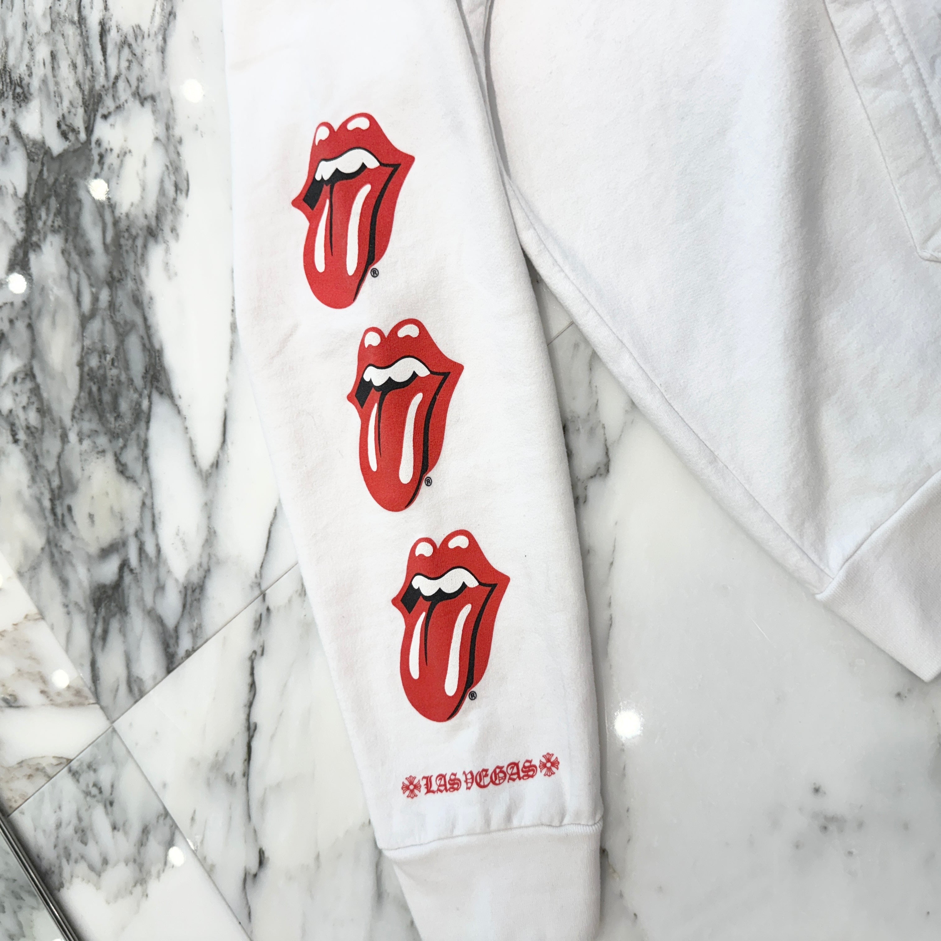 CHROME HEARTS × The Rolling Stones Lip & Tongue Zip Up Hoodie Size L クロムハーツ × ローリングストーンズ リップ&タン ジップアップフーディ サイズL