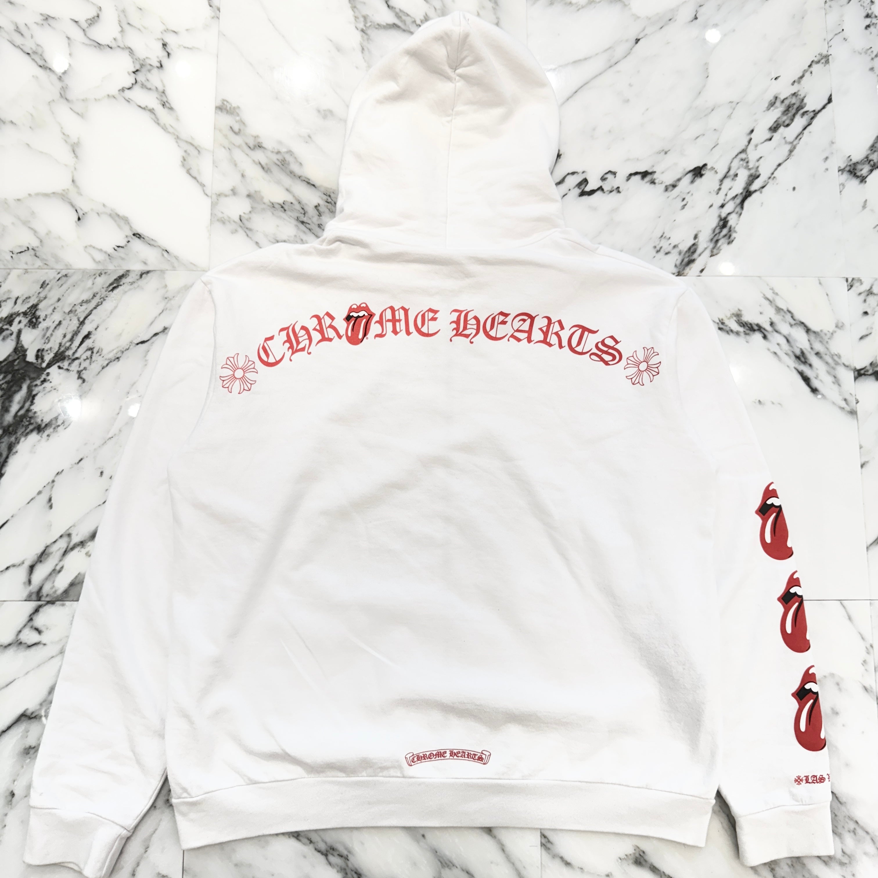 CHROME HEARTS × The Rolling Stones Lip & Tongue Zip Up Hoodie Size L クロムハーツ × ローリングストーンズ リップ&タン ジップアップフーディ サイズL