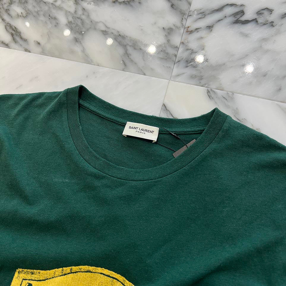 SAINT LAURENT PARIS 2022SS University College Distressed Tee 686609 Y36RO Size M サンローランパリ ユニバーシティカレッジダメージ加工Tシャツ サイズM