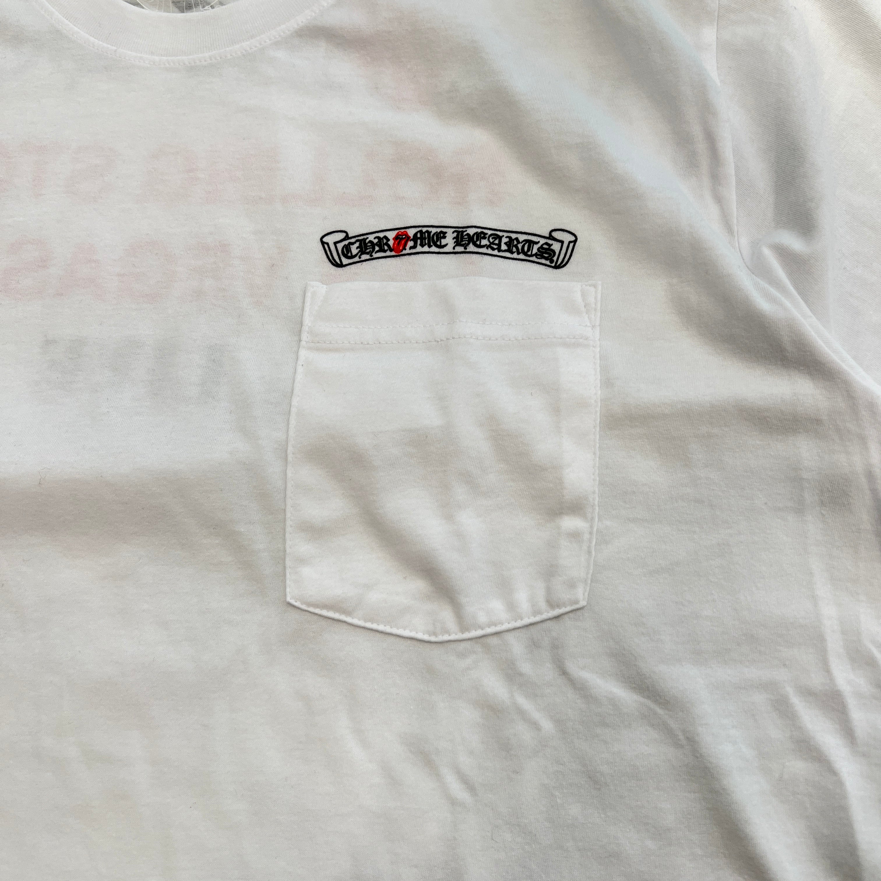 CHROME HEARTS × The Rolling Stones Las Vegas Limited  Lip And Tongue Arch Logo Tee Size L クロムハーツ × ローリングストーンズ ラスベガス限定 リップアンドタン アーチロゴ Tシャツ サイズL
