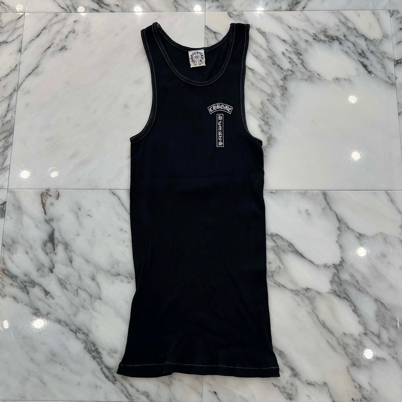 CHROME HEARTS FUCK YOU Back Cross Print Tank Top Size M クロムハーツ ファックユー バッククロスプリント タンクトップ サイズM