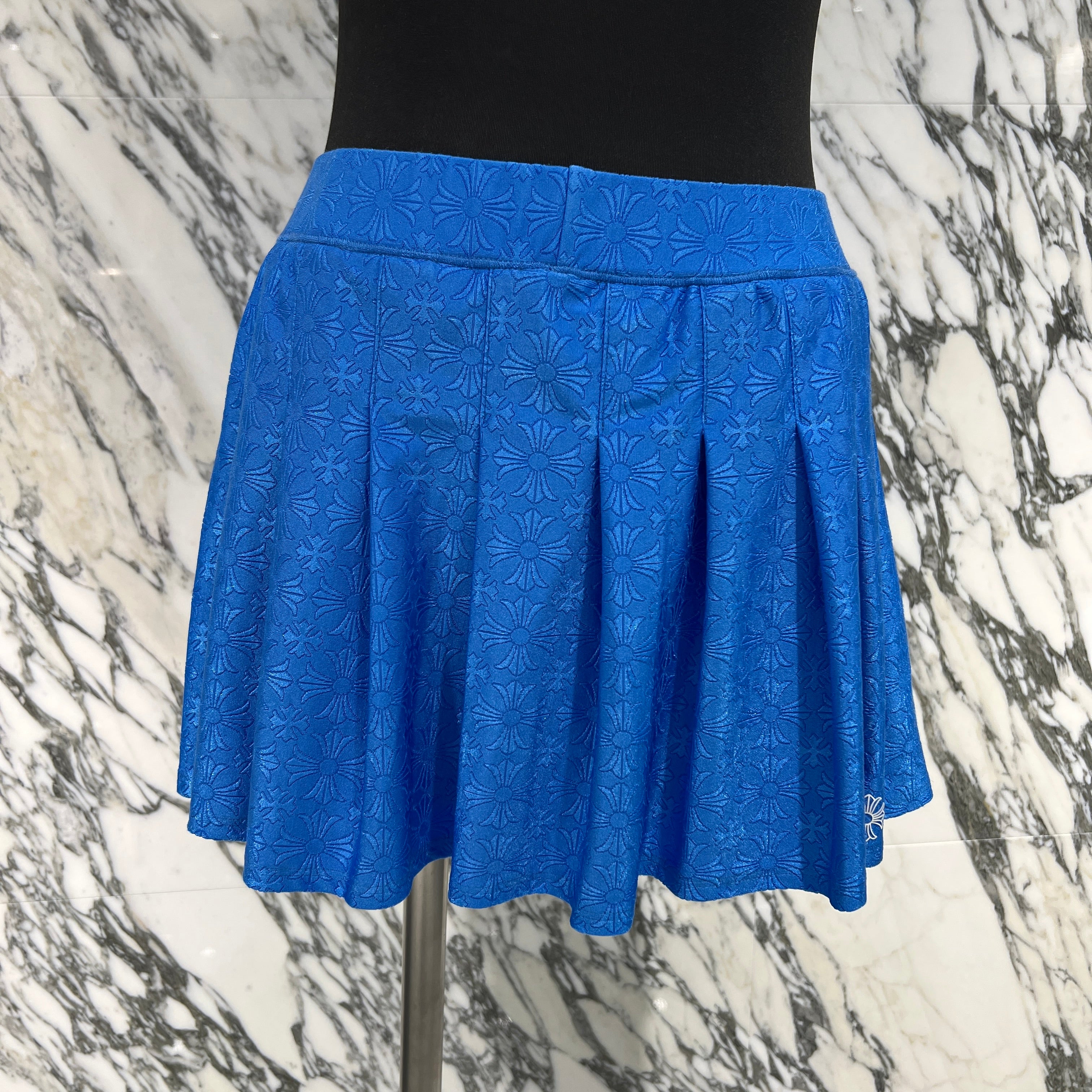 CHROME HEARTS CH Plus Pattern Print Nylon Tennis Skirt Size S クロムハーツ CHプラス 総柄プリント ナイロン テニススカート サイズS