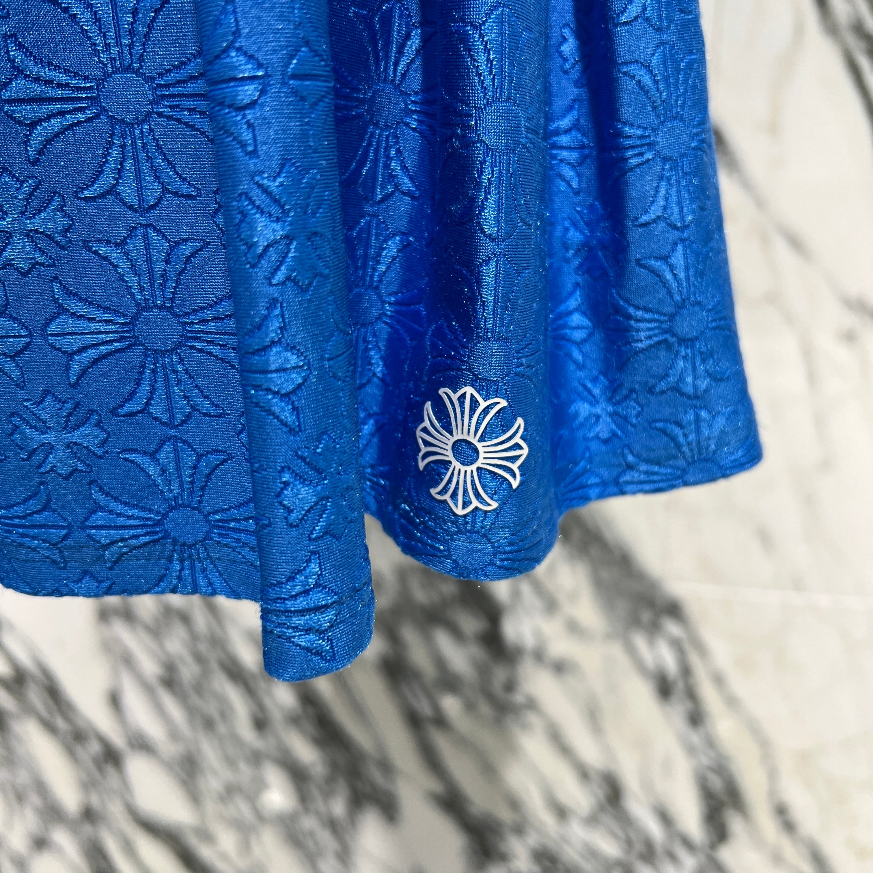 CHROME HEARTS CH Plus Pattern Print Nylon Tennis Skirt Size S クロムハーツ CHプラス 総柄プリント ナイロン テニススカート サイズS