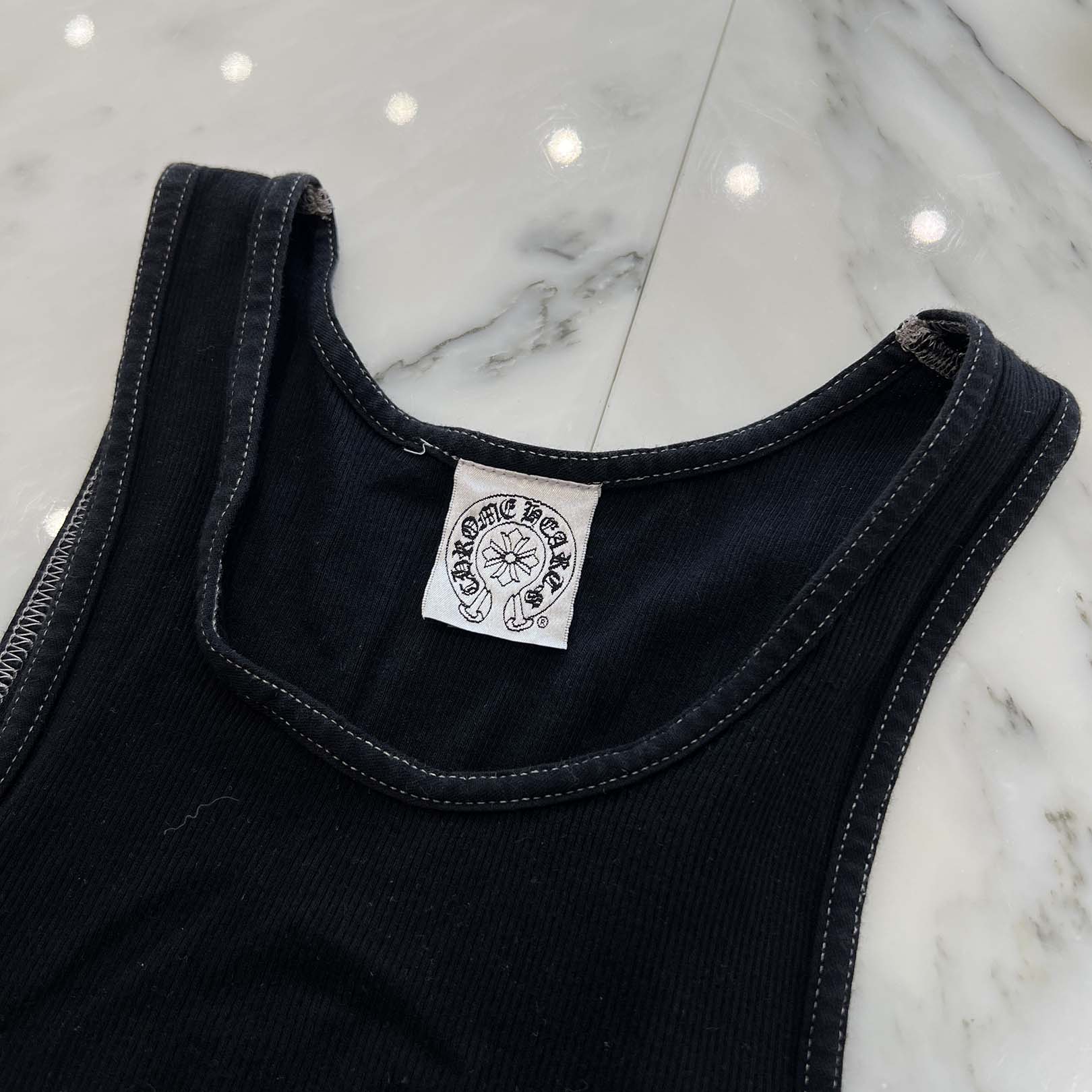 CHROME HEARTS Malibu Limited CH Plus Cross Tank Top Size S クロムハーツ マリブ限定 CHプラスクロス タンクトップ サイズS